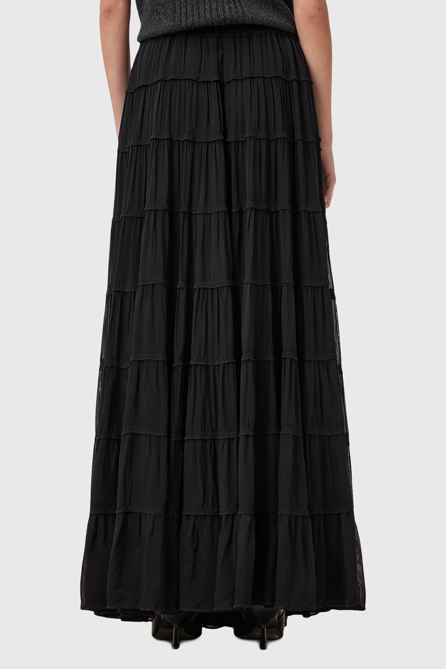 EVA MAXI SKIRT BLACK 2