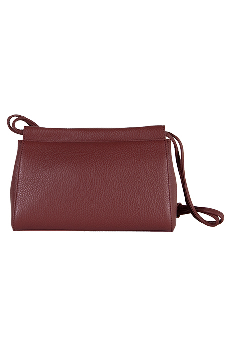 MINI SHOULDER BAG IN GRAINED LEATHER IN BRANDY 3