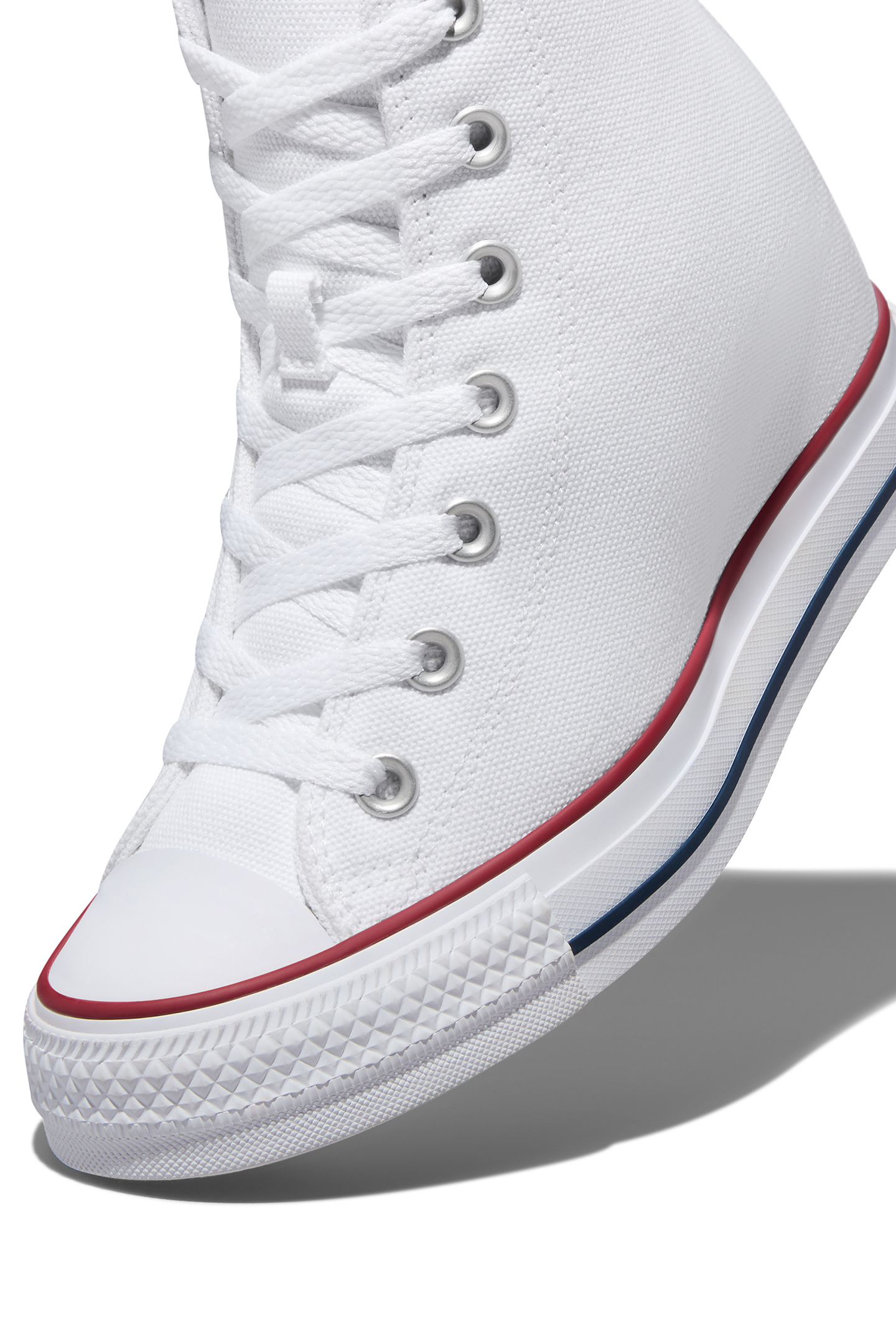 CTAS WEDGE HI WHITE/RED WHITE/RED 10