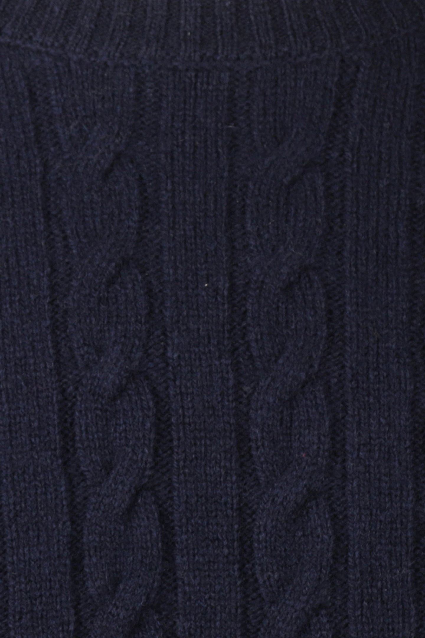 CABLE CREW NECK SWEATER NAVY 3
