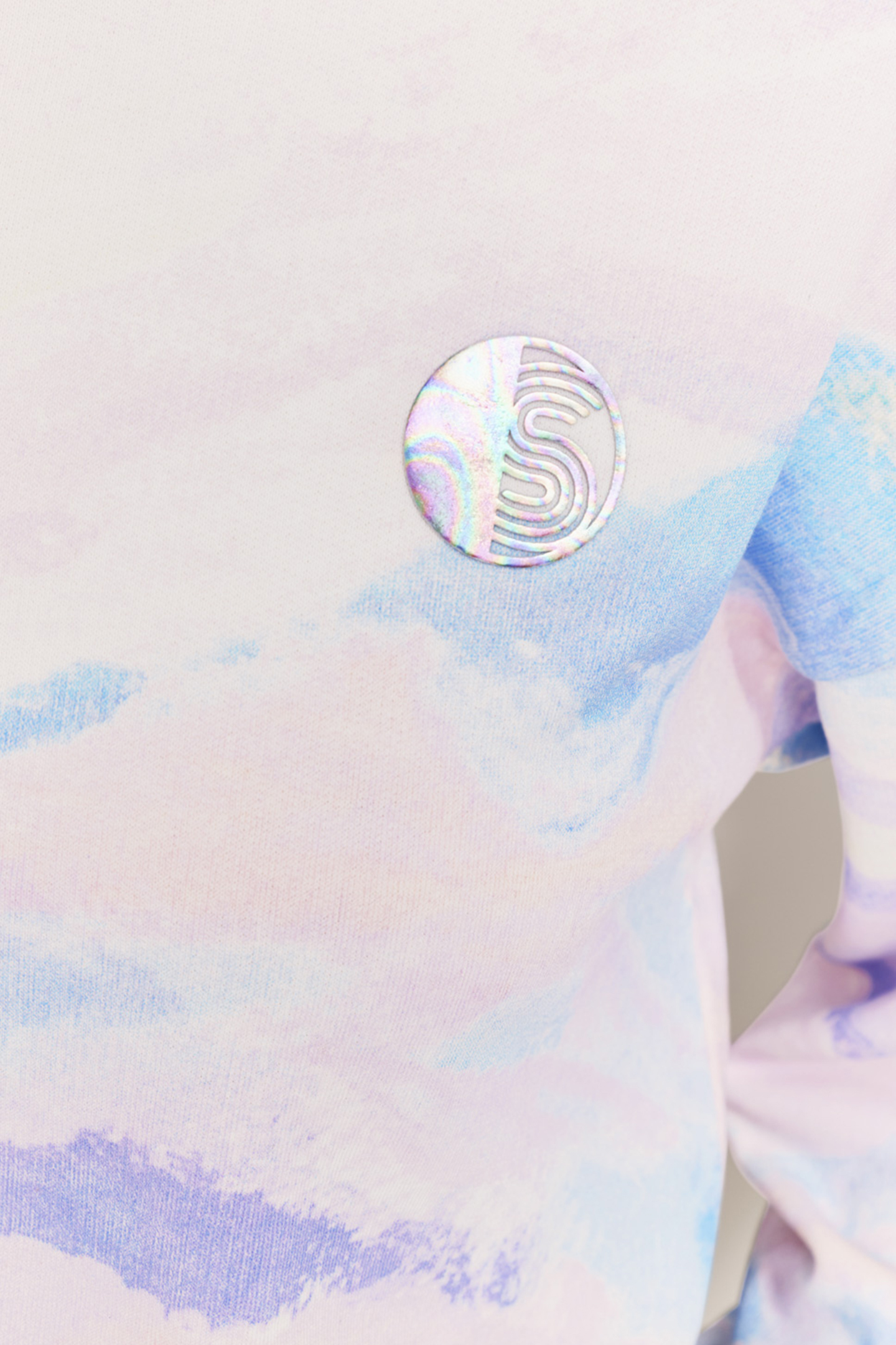 MARCUS ECRU TIE-DYE FLEECE SWEATSHIRT 5