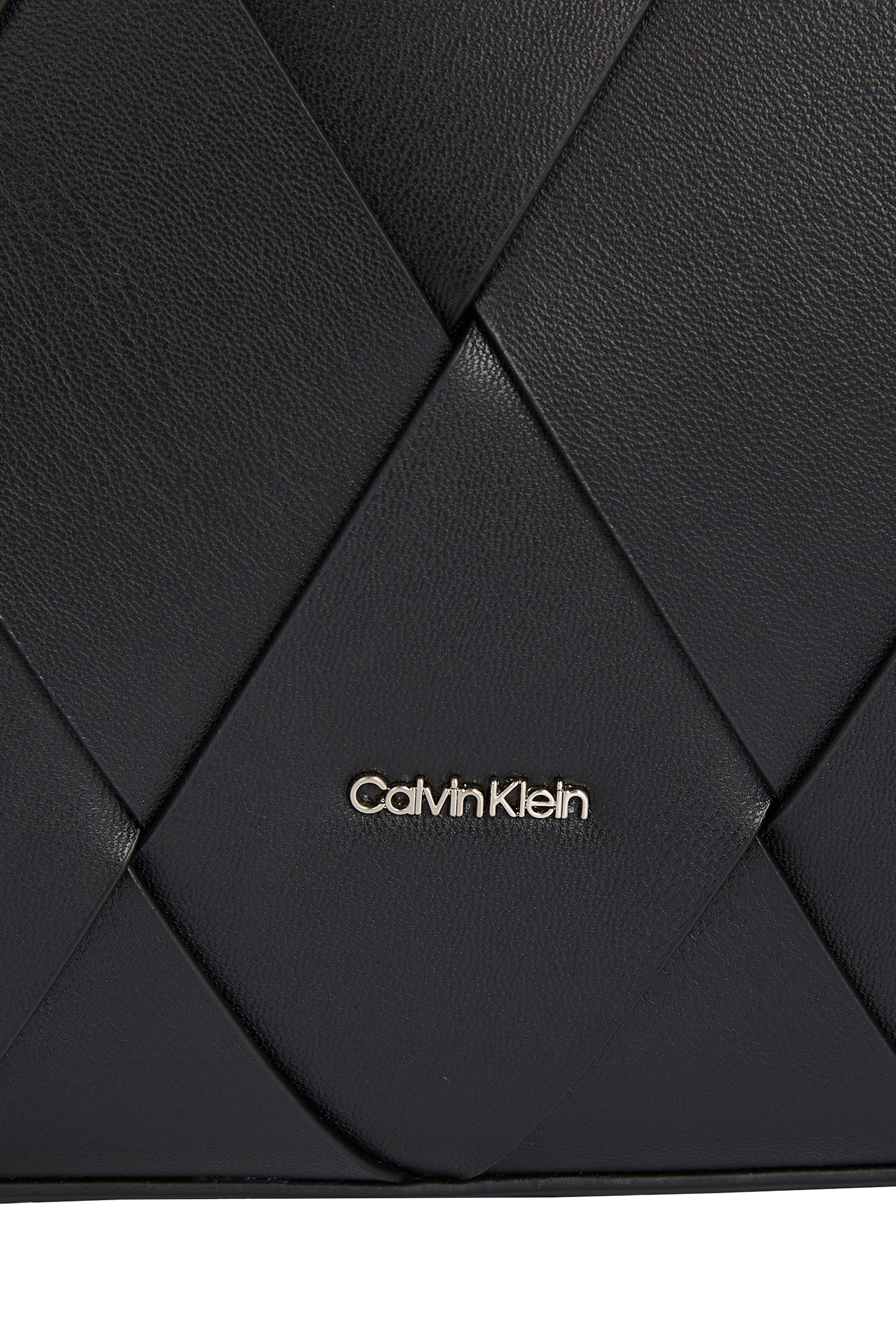 CK WOVEN MEDIUM SHOPPER BAG CK BLACK 5