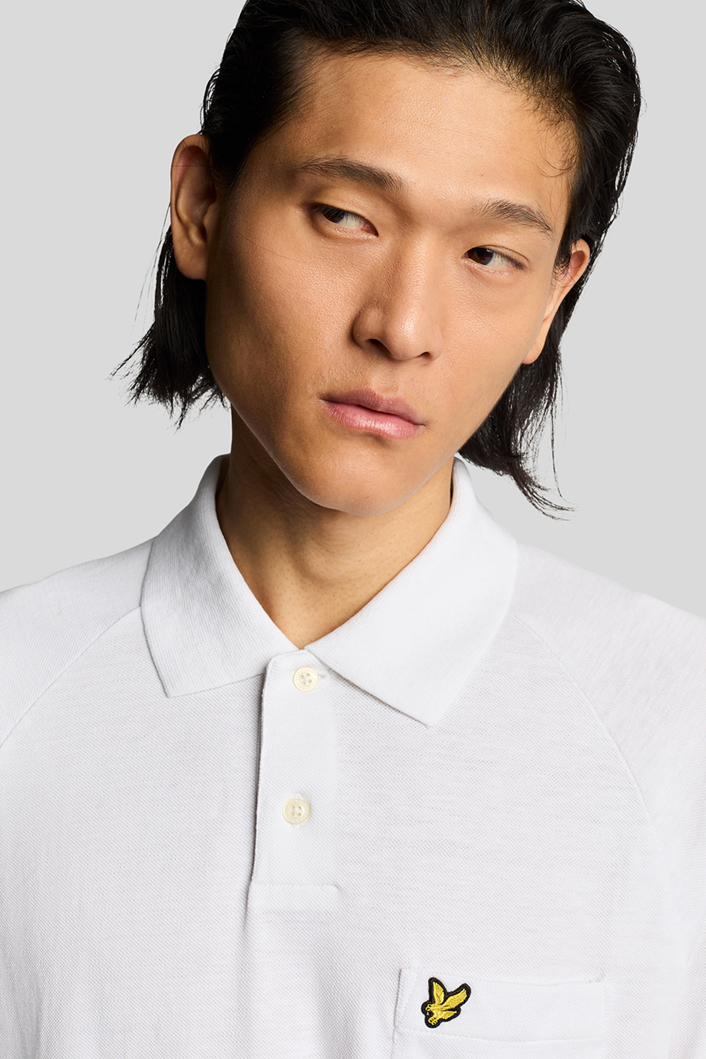 LINEN BLEND POLO SHIRT WHITE 5