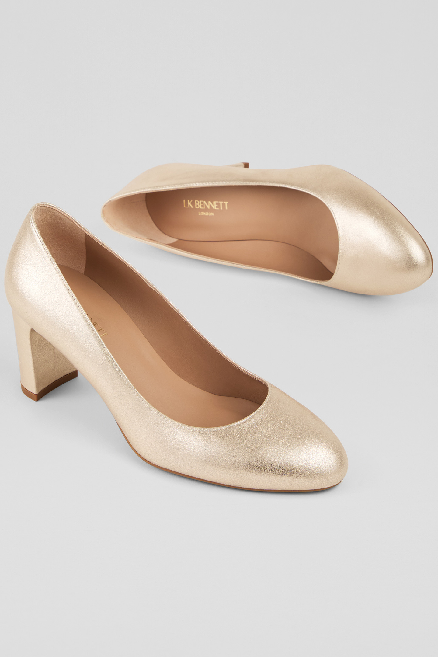 CC WINOLA ROUND TOE BLOCK GOLD 3