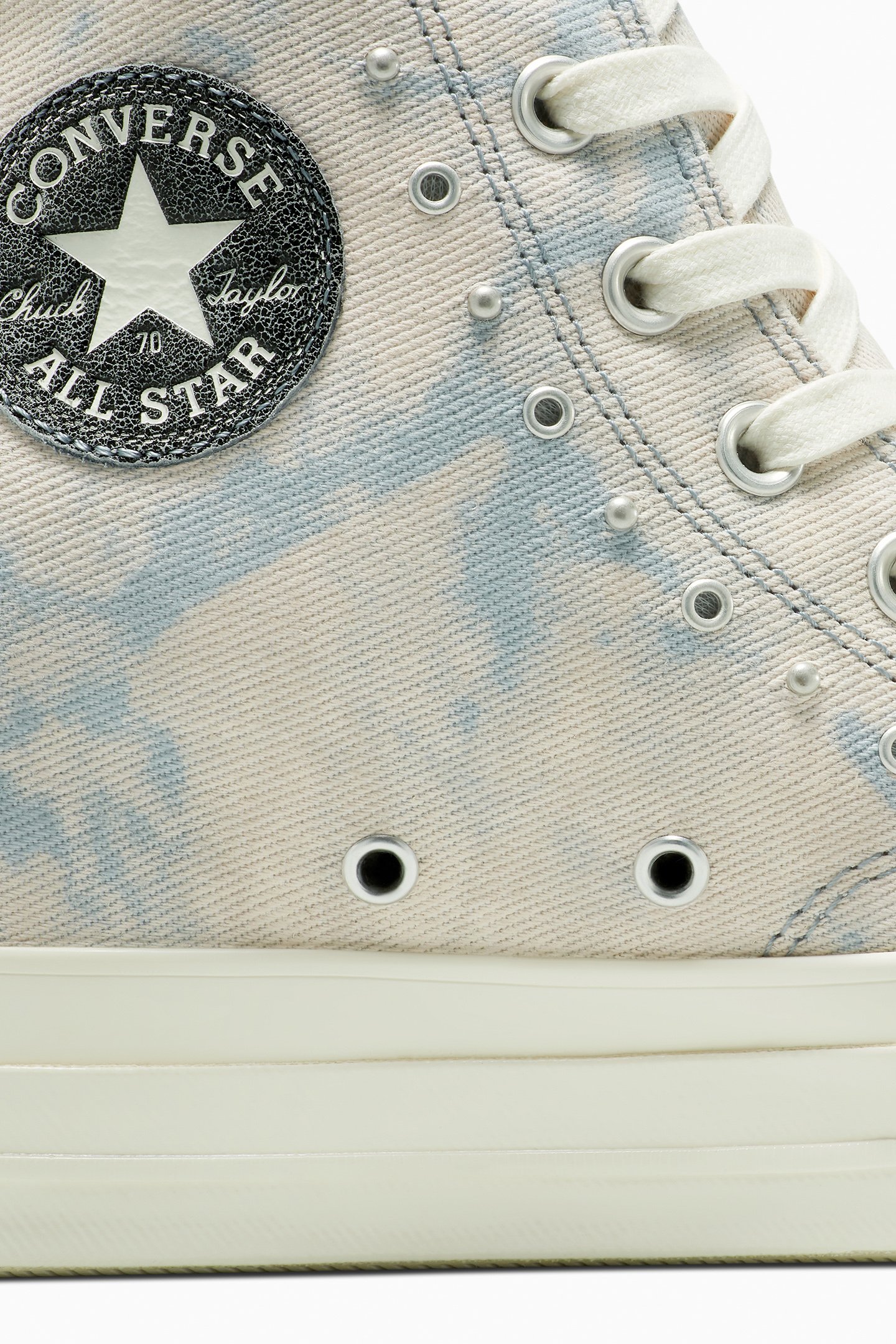 CHUCK 70 WEDGE PLATFORM WASHED DENIM WET STONE/WET STONE/EGR 10