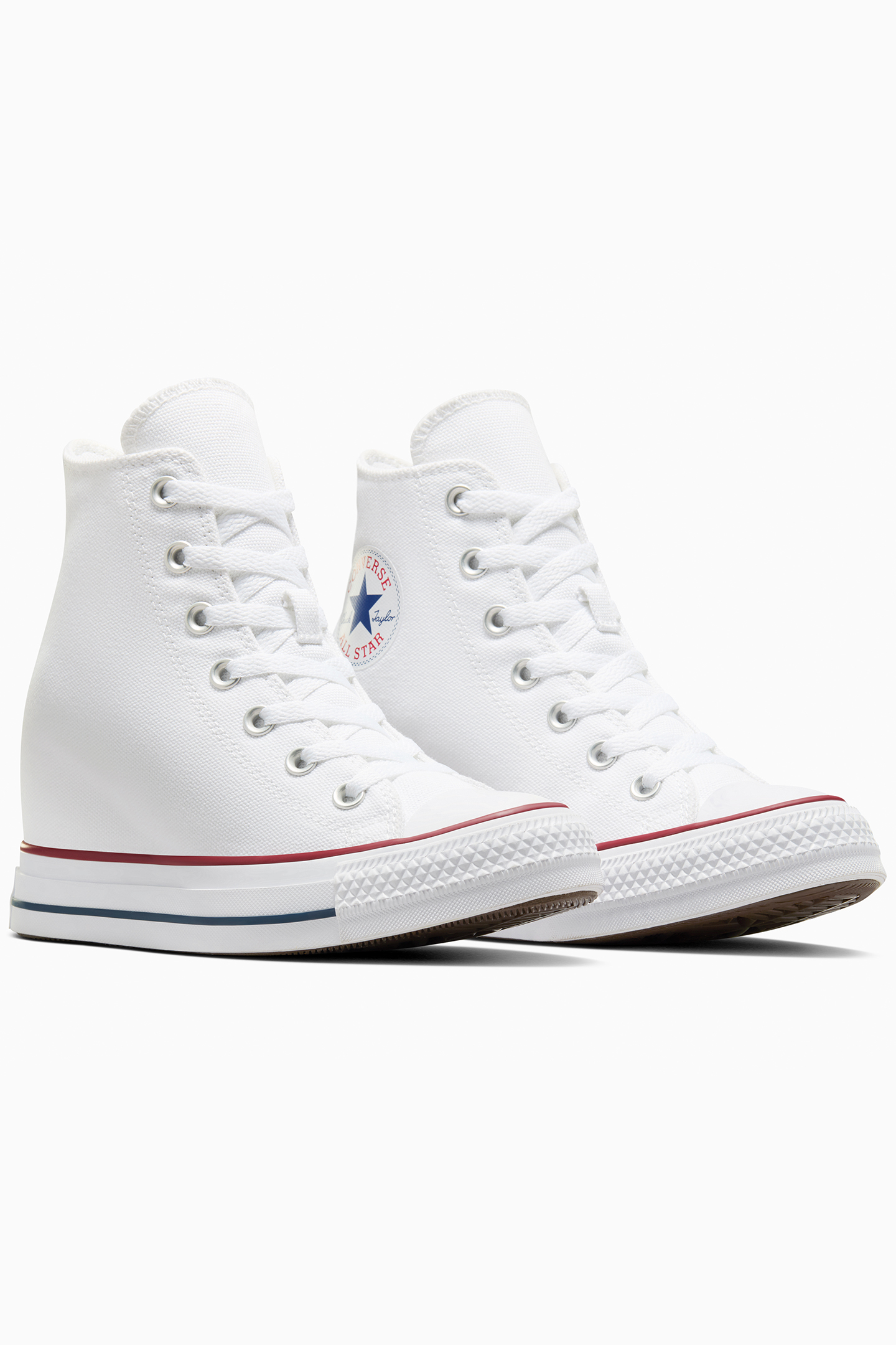 CTAS WEDGE HI WHITE/RED WHITE/RED 4