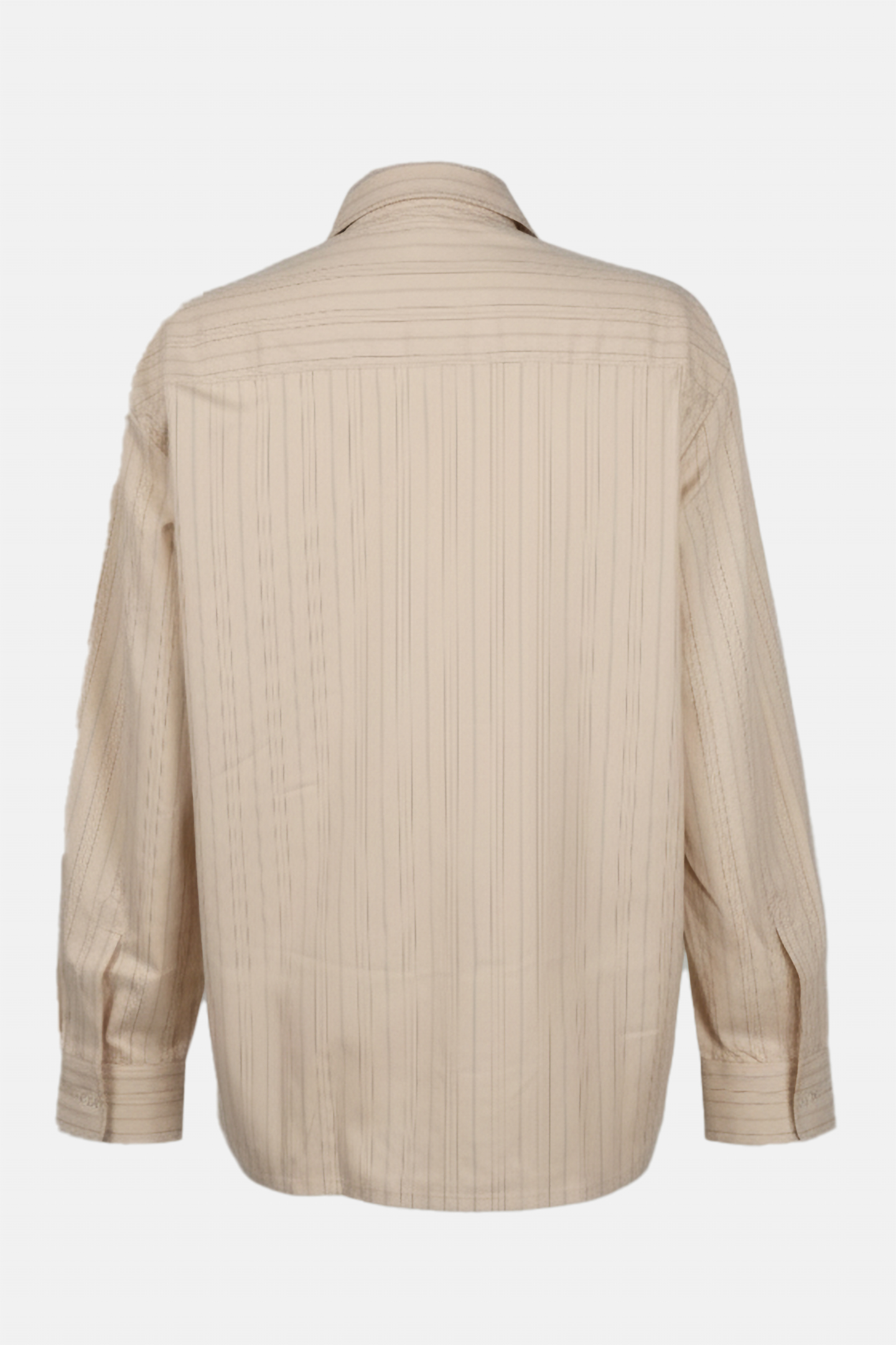 STRAIGHT SHIRT STRIPED MUSTARD 2