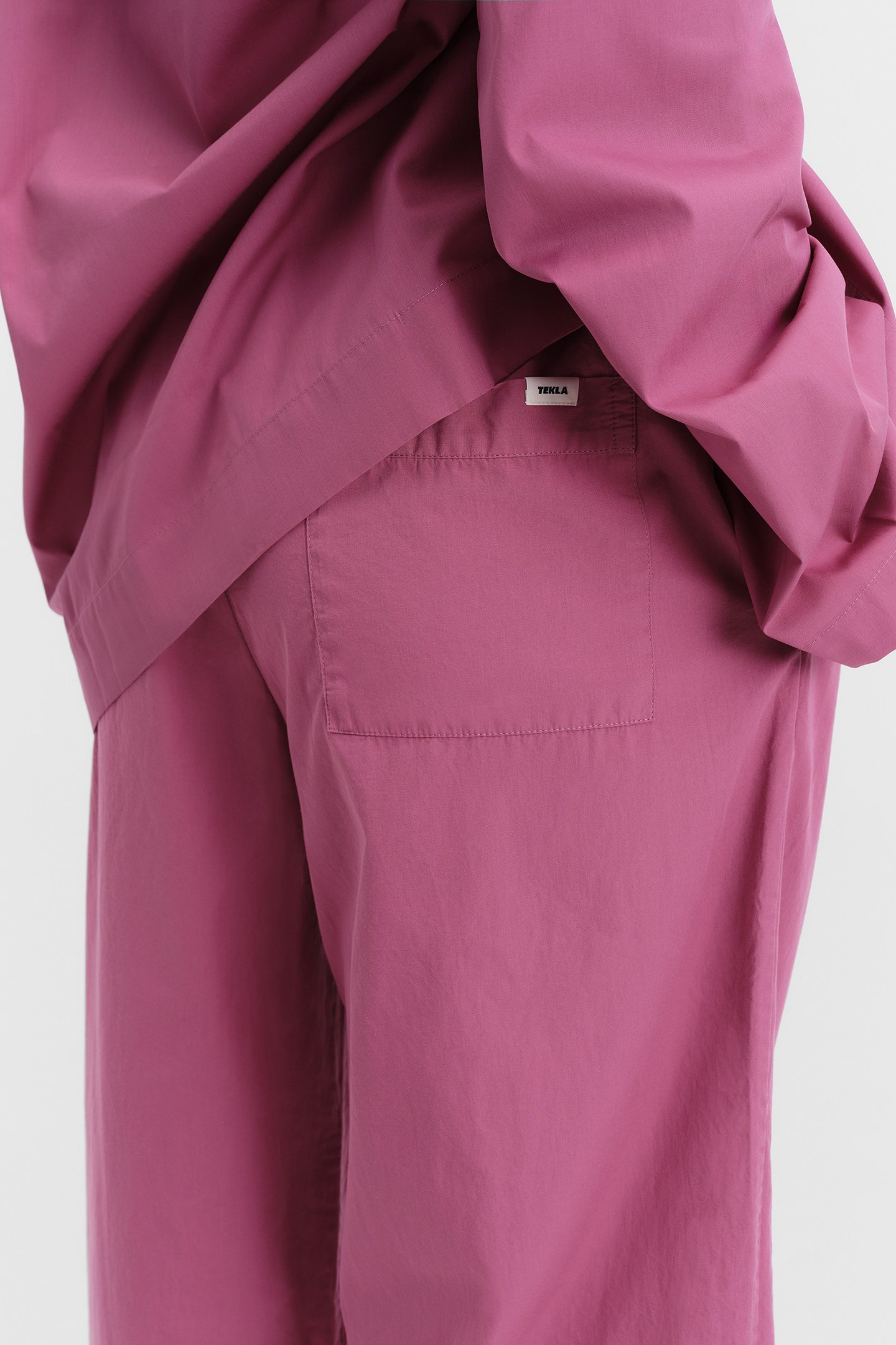 UNISEX POPLIN PYJAMAS PANTS LINGONBERRY 3