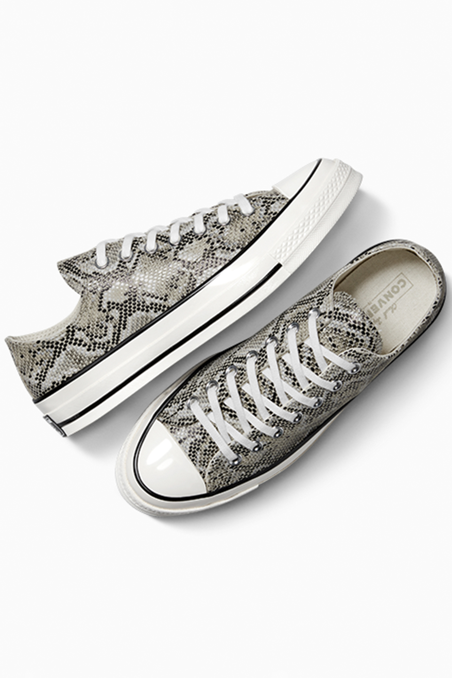 CHUCK 70 FAUX SNAKESKIN LOW TOP PALE SURPLUS/EGRET/BLACK 9