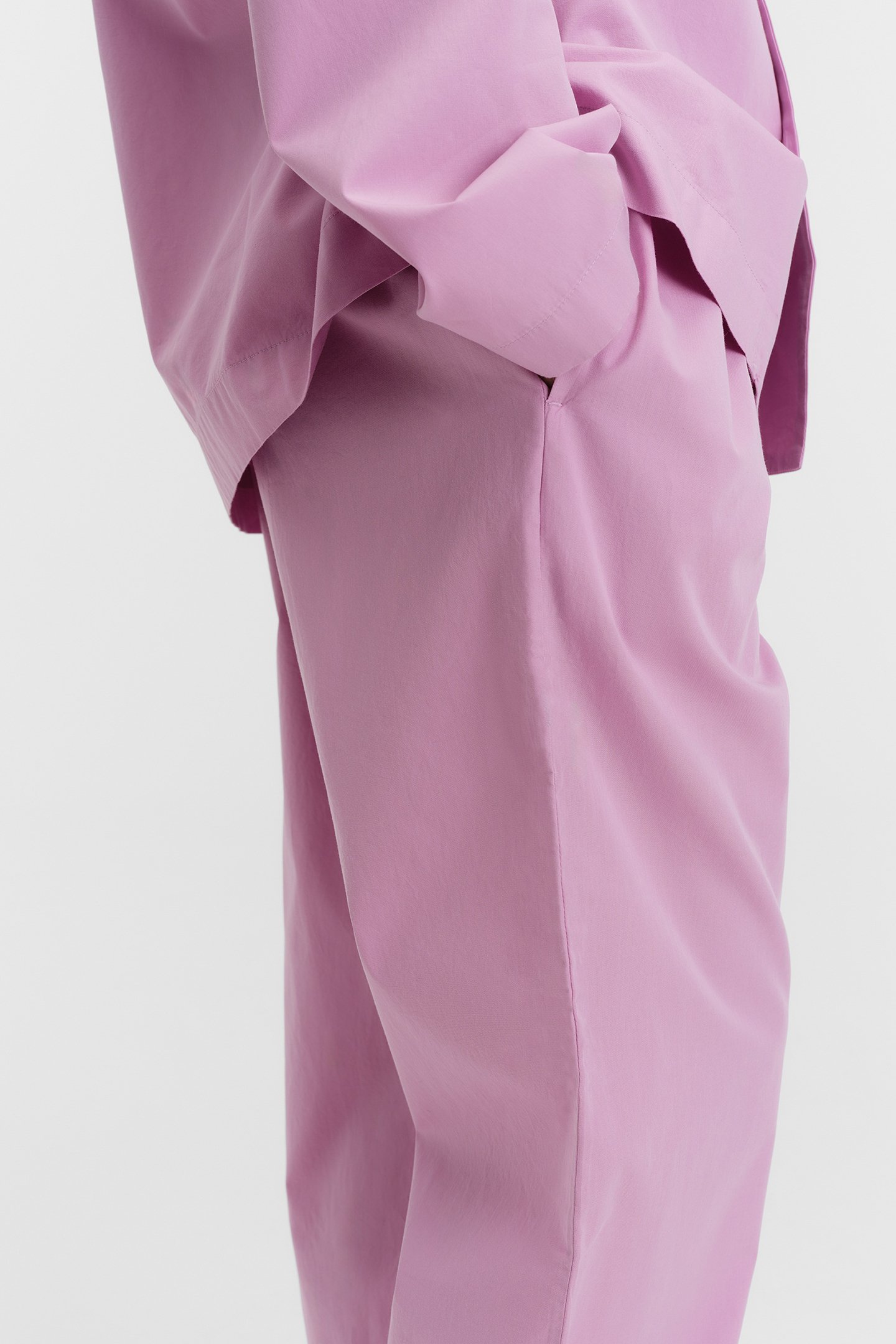 UNISEX POPLIN PYJAMAS PANTS PURPLE PINK 3