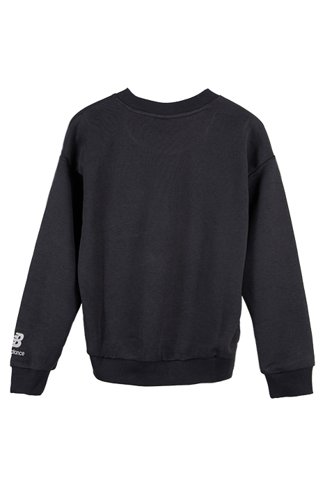 UNISEX ESSENTIALS VARSITY FLEECE CREW BLACK TOP 2