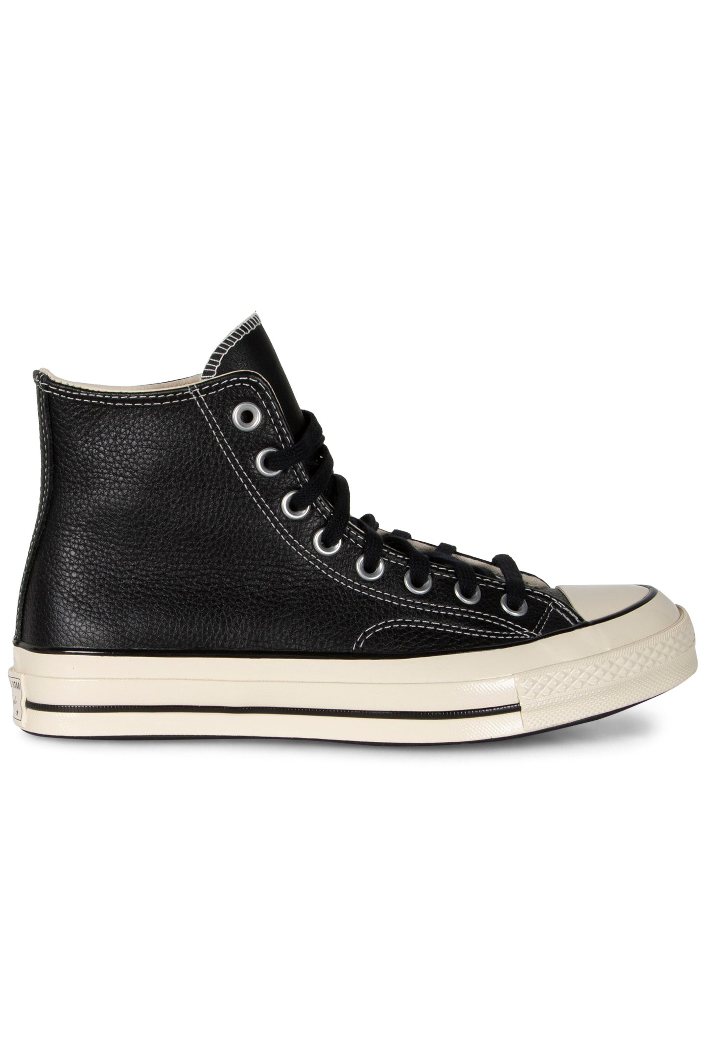 UNISEX CHUCK 70 LEATHER BLACK/NATURAL IVORY/EGRET 1