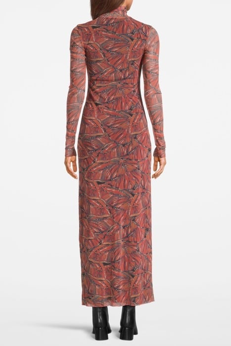 FYA WING MESH DRESS RED 2