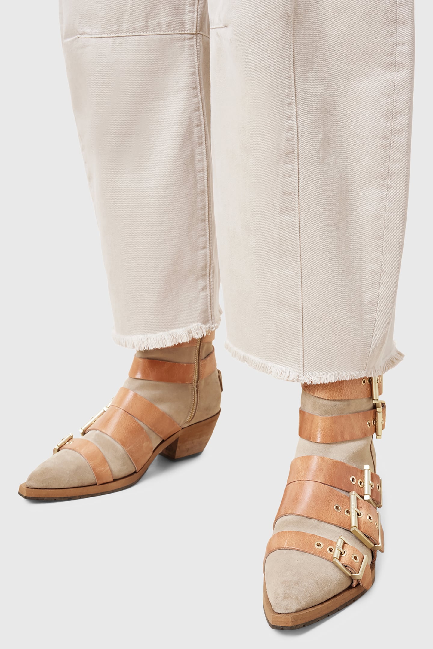 JANE BUCKLE BOOT SAND BROWN 4