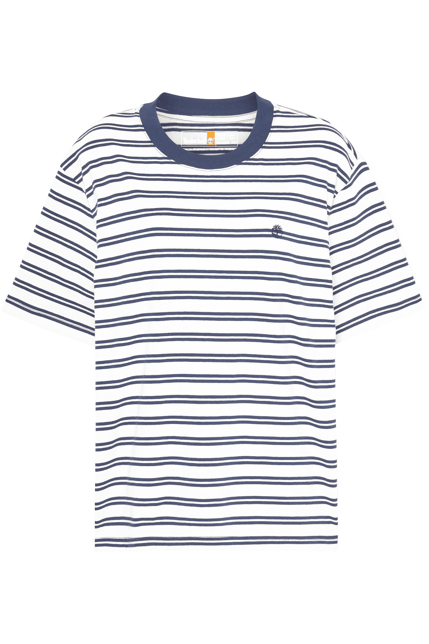 DUNSTAN SHORT-SLEEVE STRIPE TEE PEACOAT 1