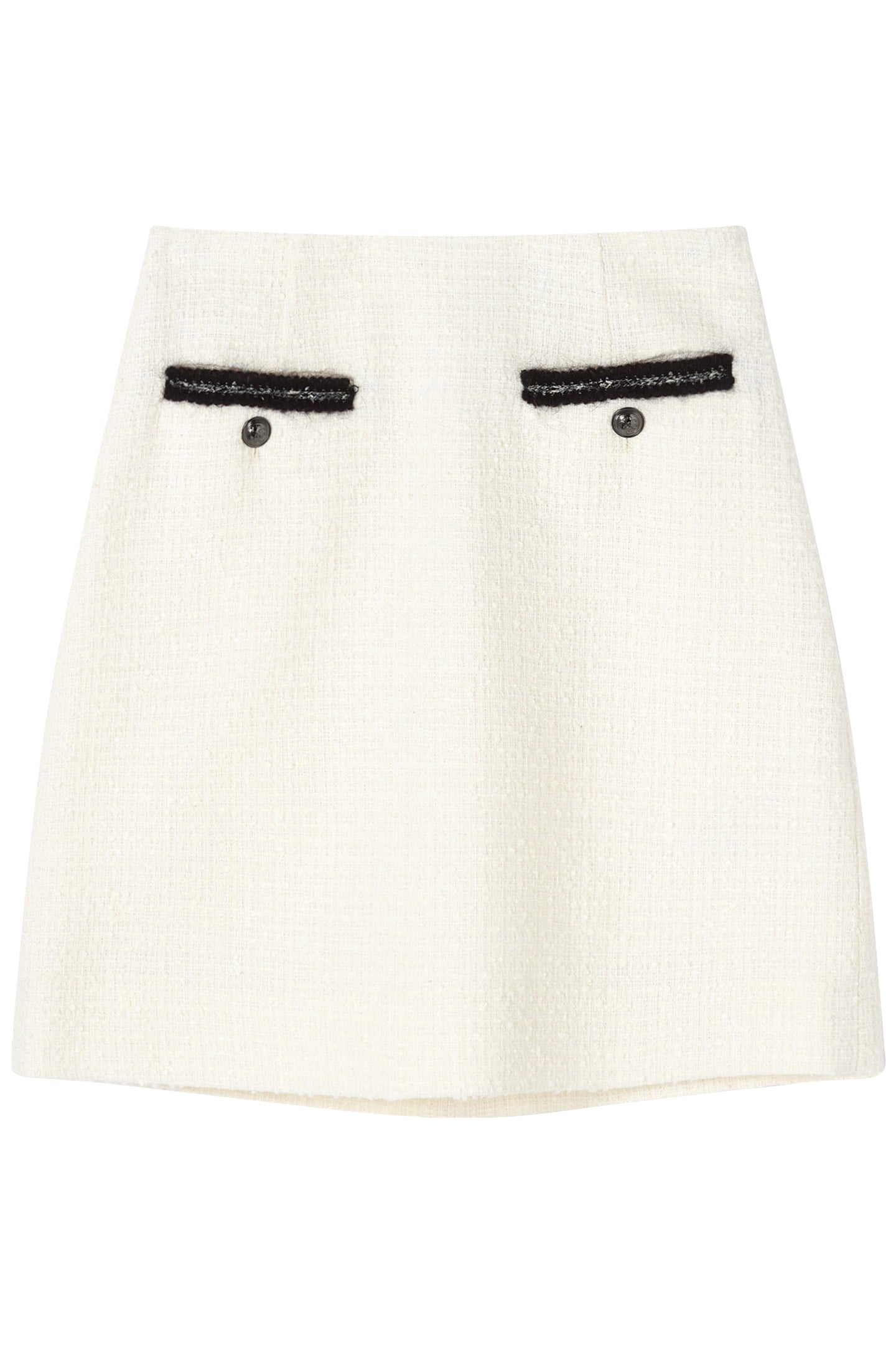 SK CHARLIE TWEED SKIRT CREAM 3
