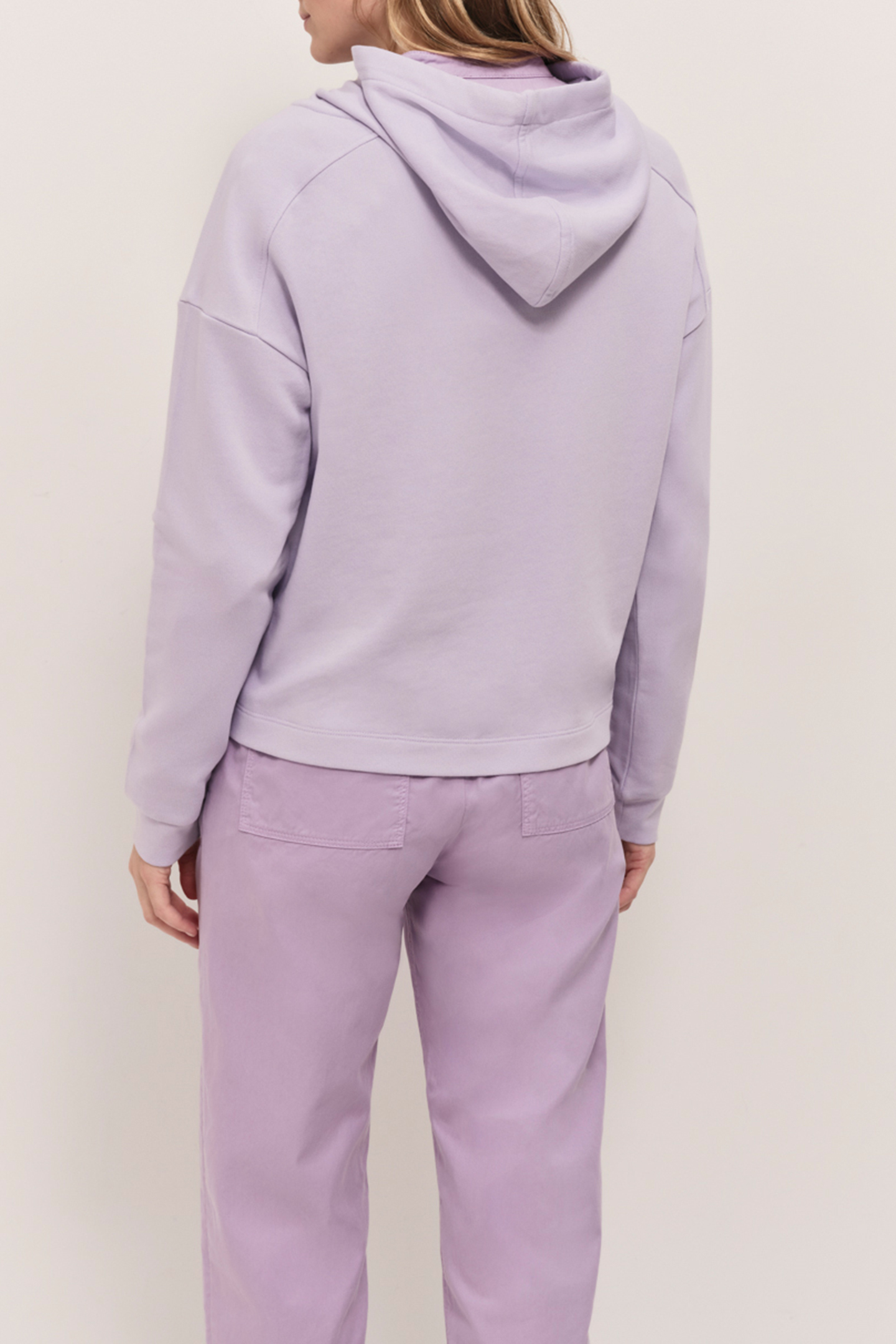 MAORI GLYCINE FLEECE HOODIE WITH FLOCKED VELVET DANCER PRINT 2