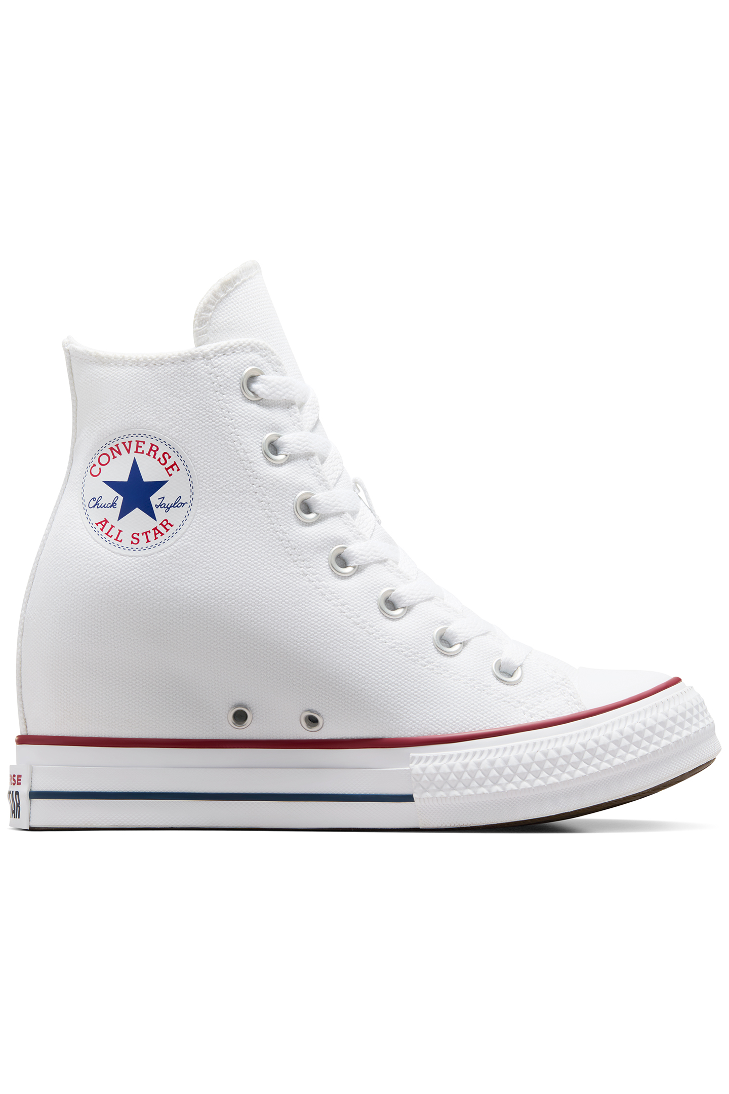 CTAS WEDGE HI WHITE/RED WHITE/RED 1