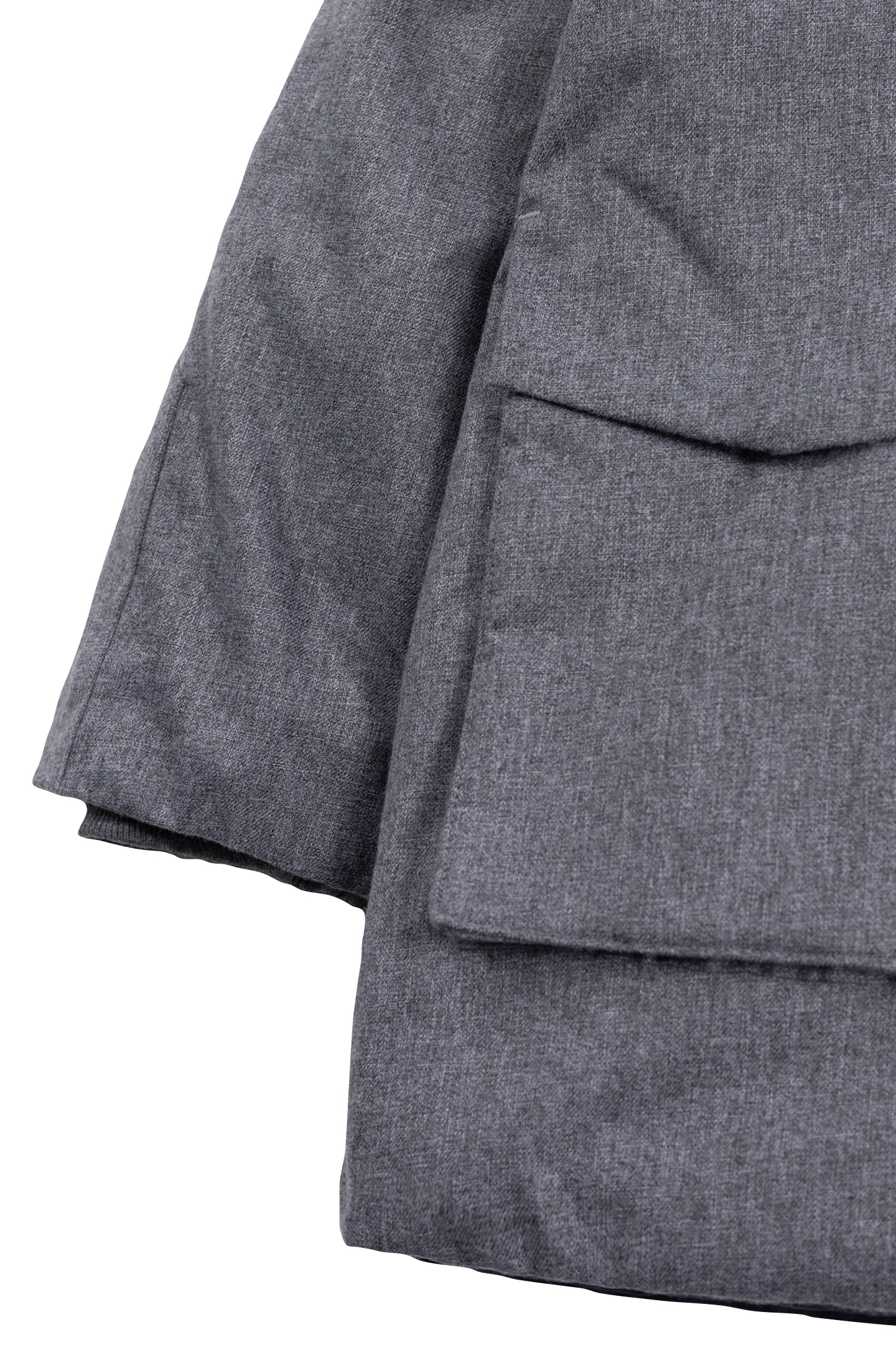 REVERSIBLE LIGHT AND DARK GREY QUILTED PARKA FOR BOYS 7