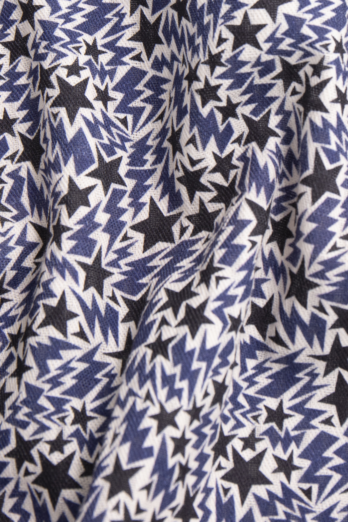 GIRL’S ECRU ORGANIC COTTON LIGHTNING-STARS PRINT DRESS 5