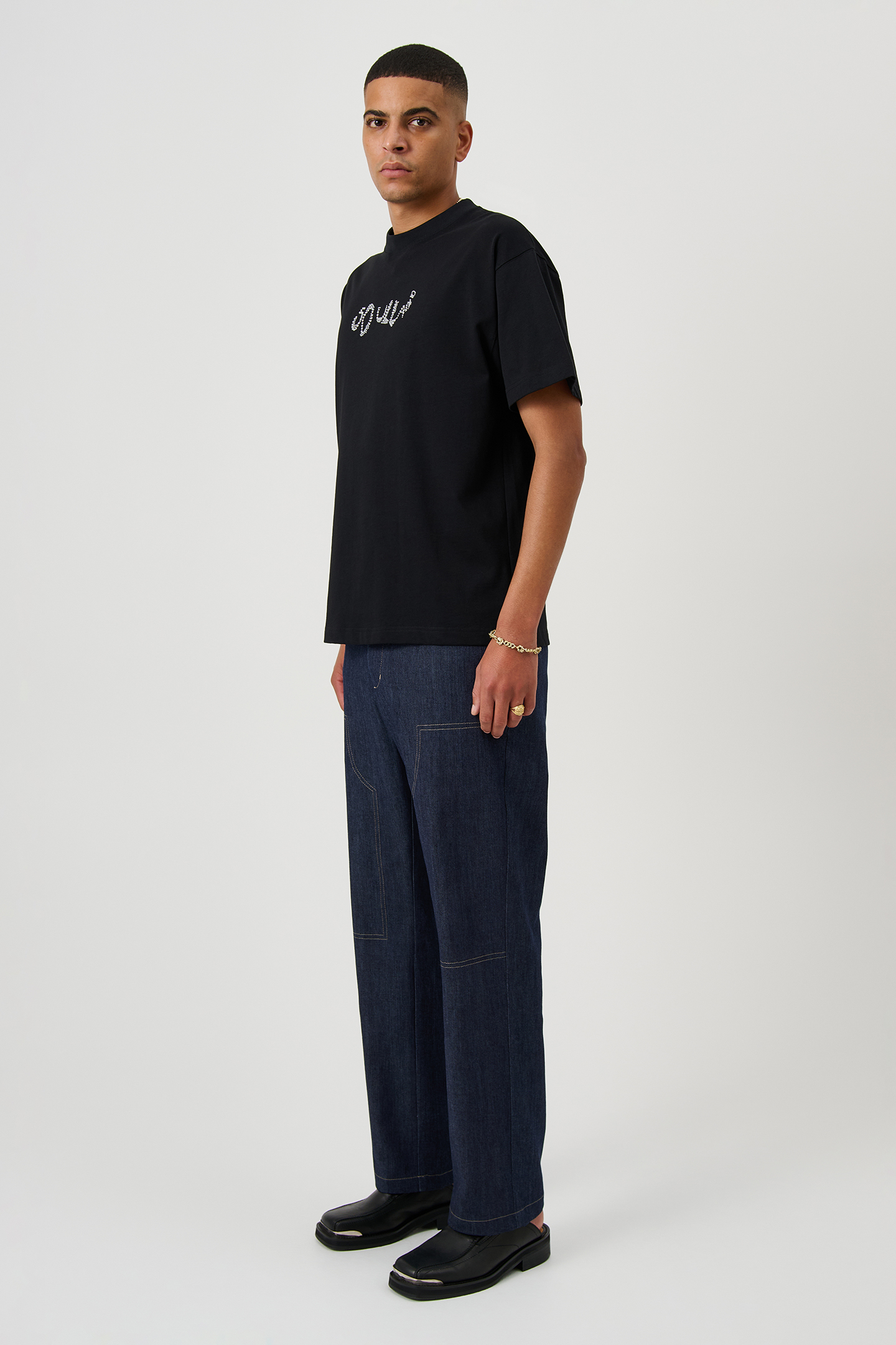 KAI BALDER RHINESTONE T-SHIRT BLACK 3