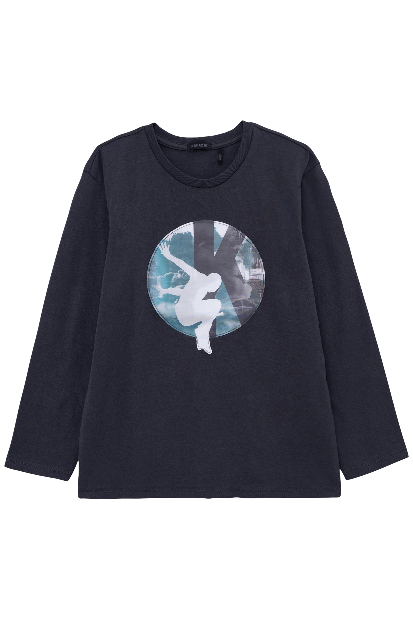 BOY'S GREY ORGANIC COTTON LENTICULAR T-SHIRT PARIS 1
