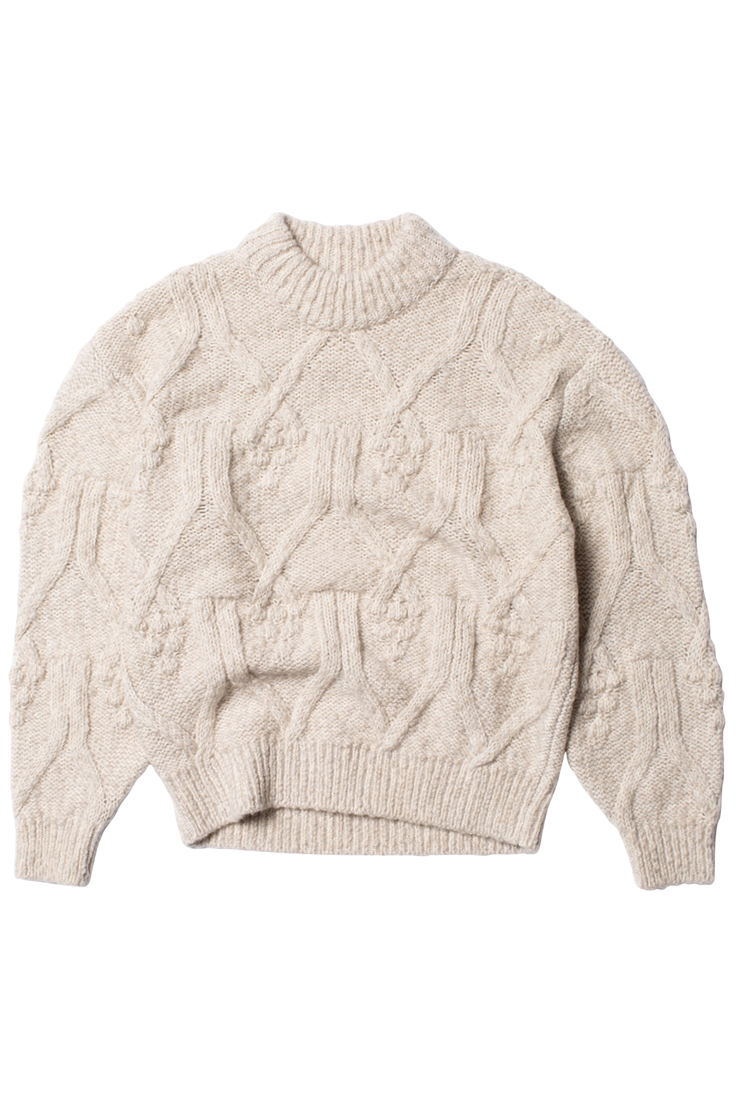 ELSA CABLE KNIT OAT 1