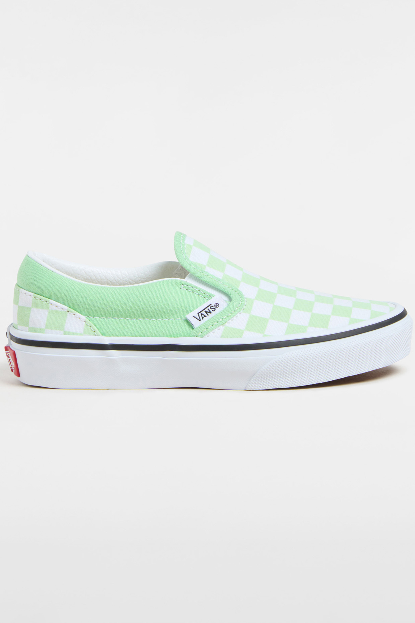 YOUTH UNISEX CLASSIC SLIP-ON CHECKERBOARD PISTACHIO GREEN 1