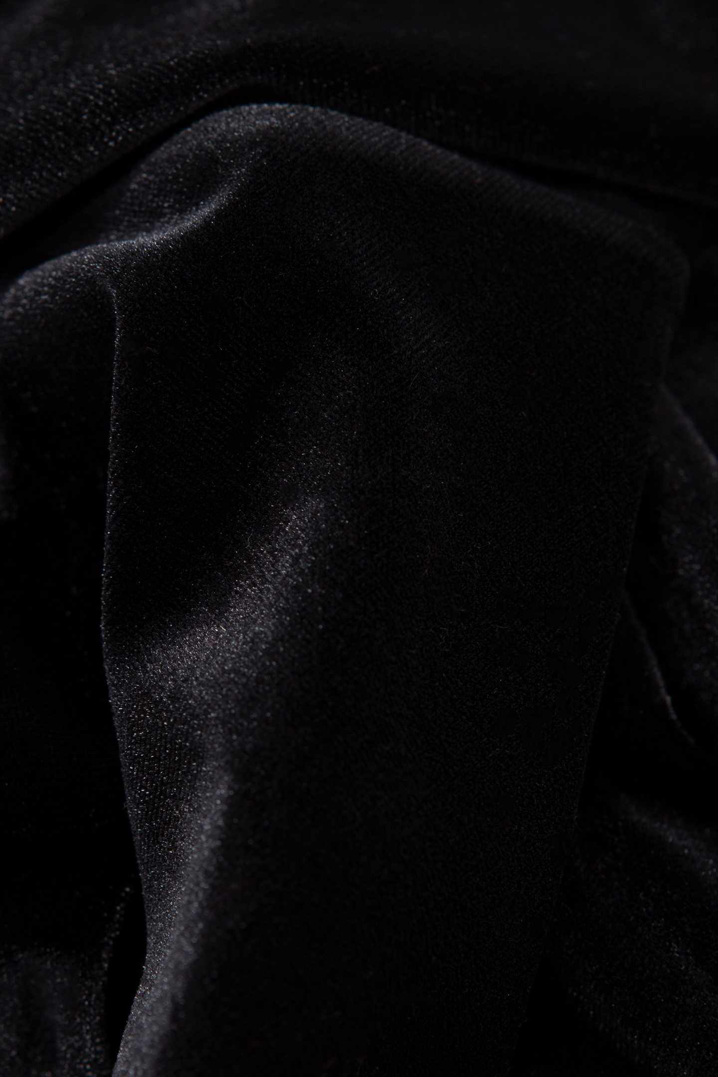 BLACK PANNE VELVET BLOUSE BLACK 8