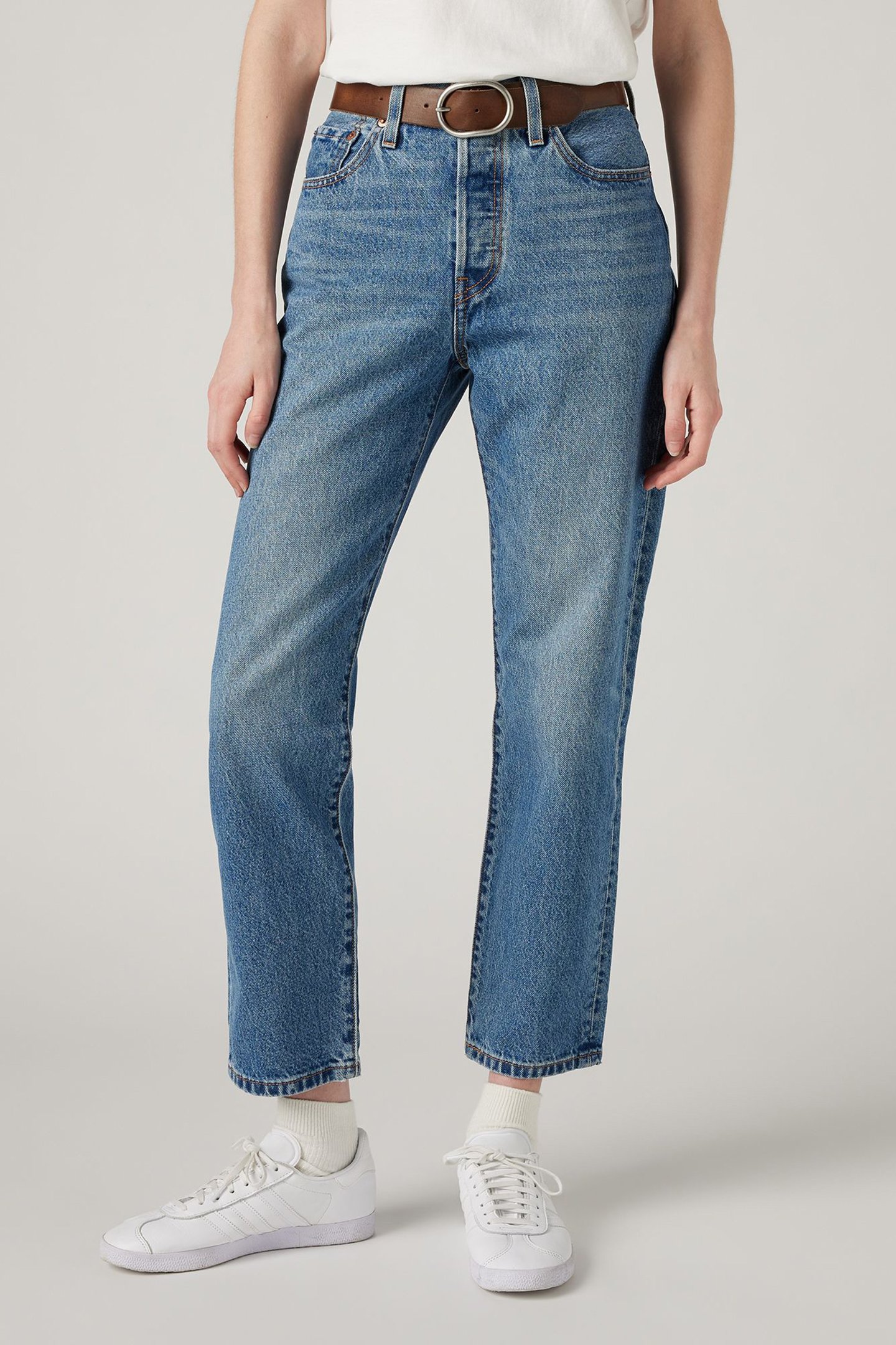 501® CROP JEANS MED INDIGO 1