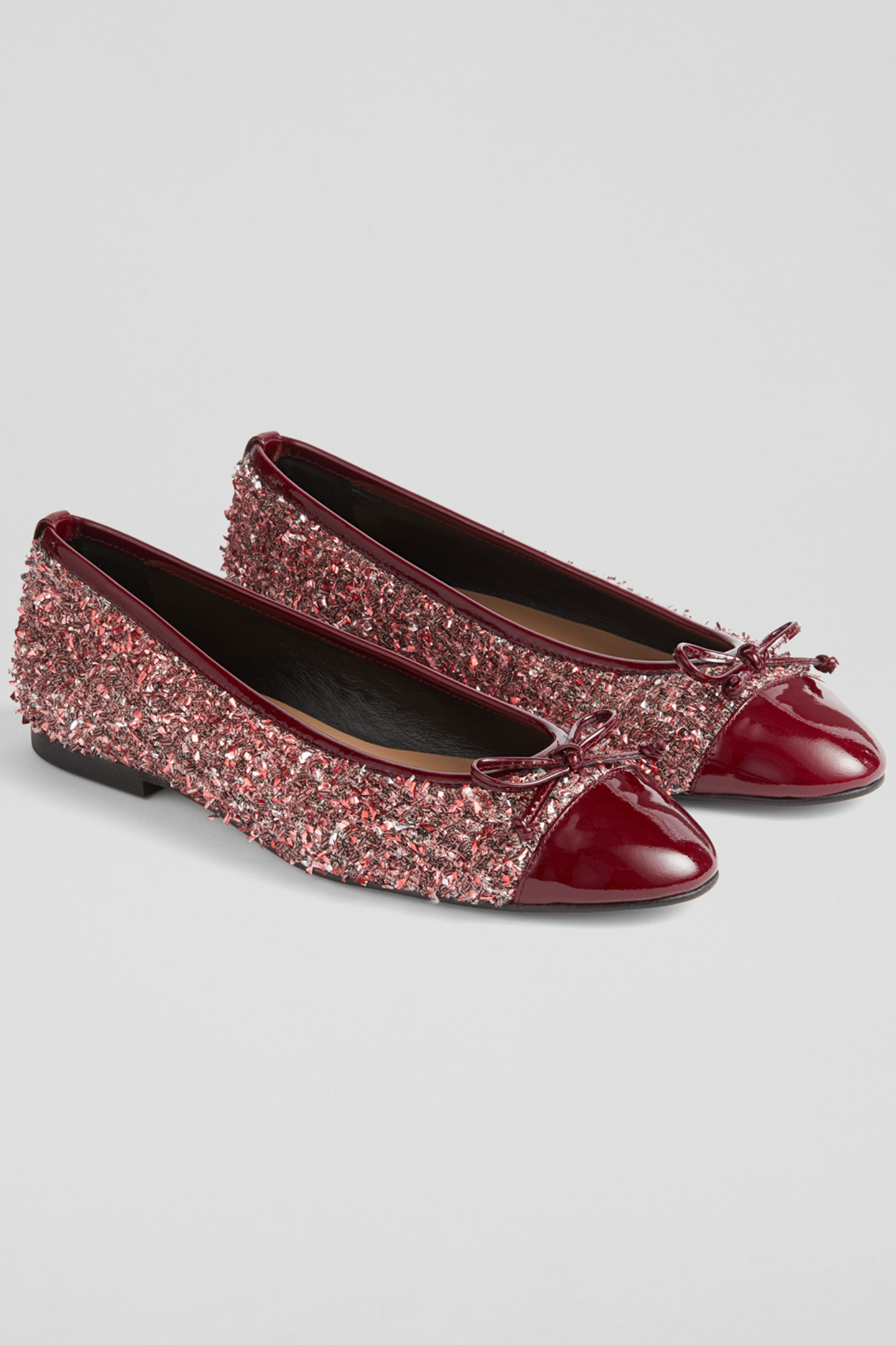 FL KARA BOW BALLERINA WINE 2