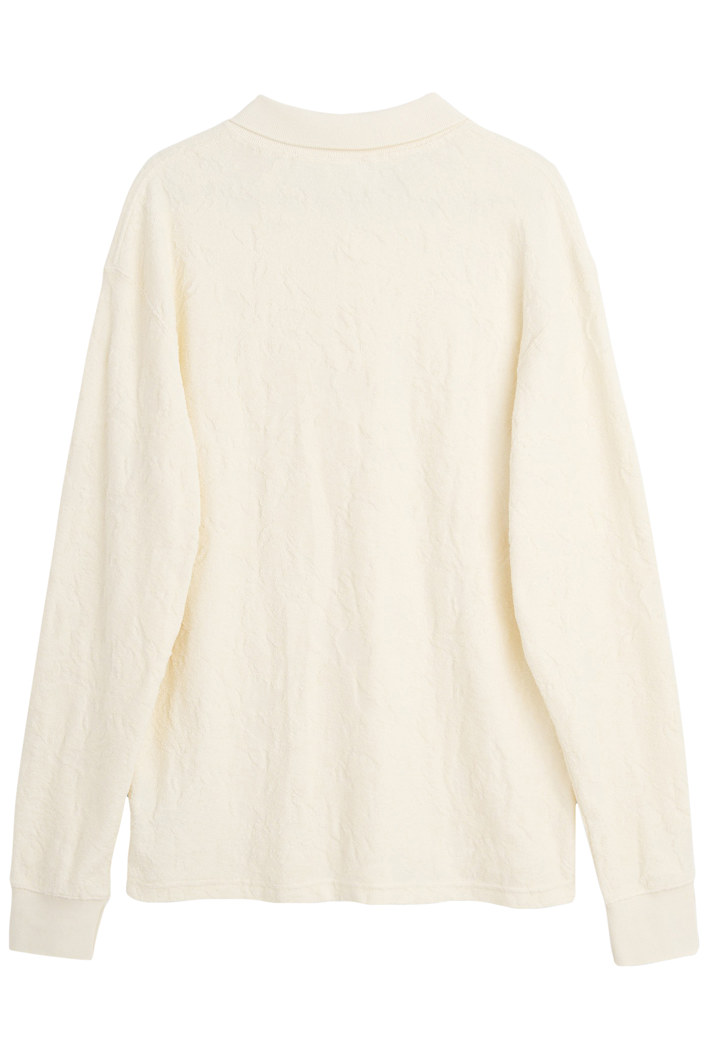 ROBERT PLUSH L/S POLO SHIRT OFF WHITE 6