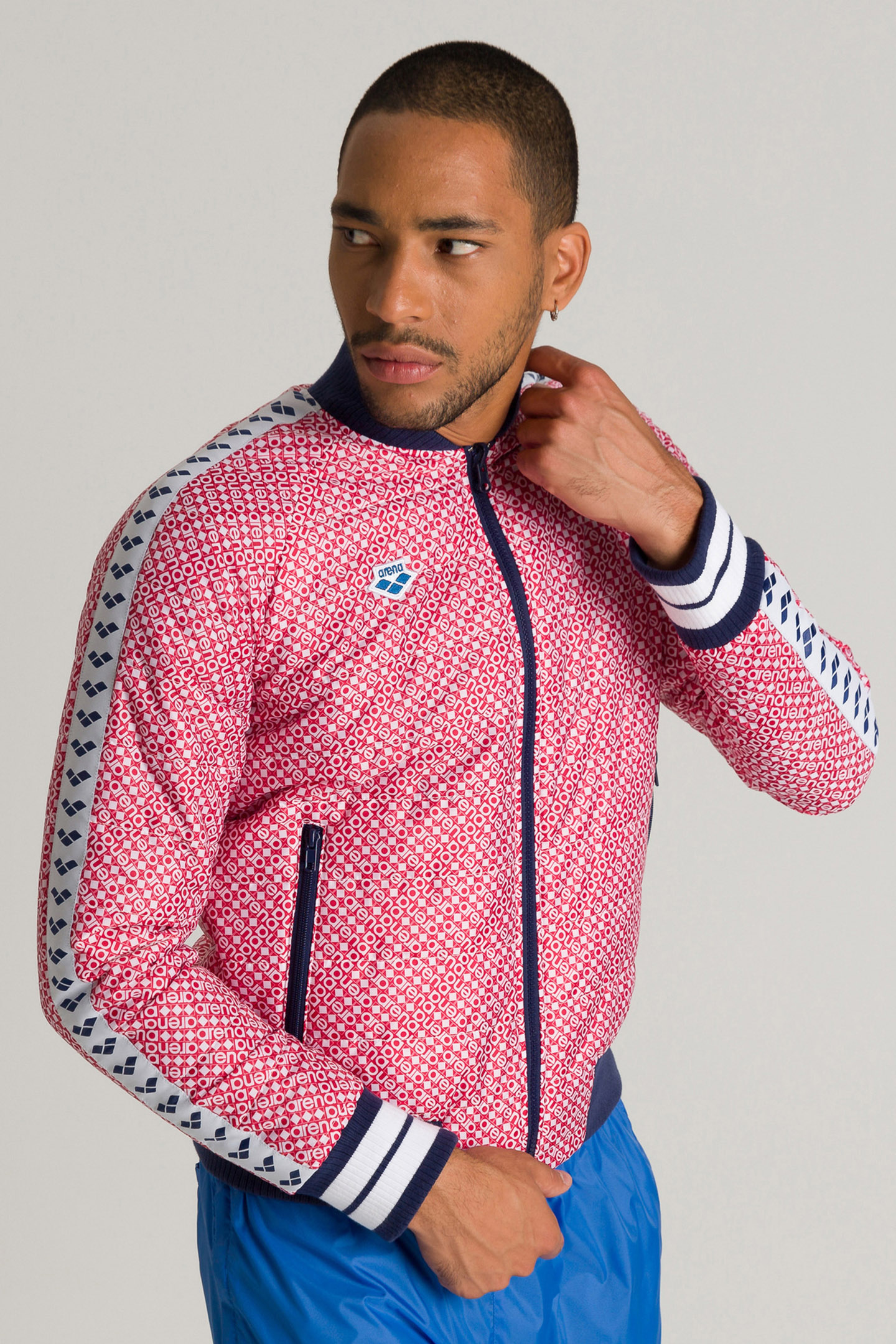 BOMBER TEAM DIAMONDS WHITE RED NAVY 9