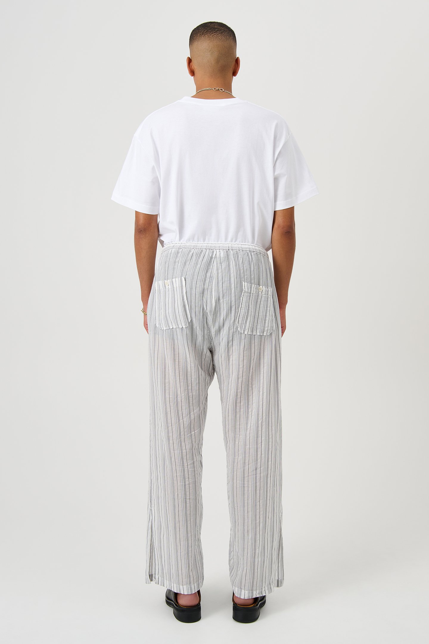 ROBERTA PANTS BLACK PINSTRIPE 4