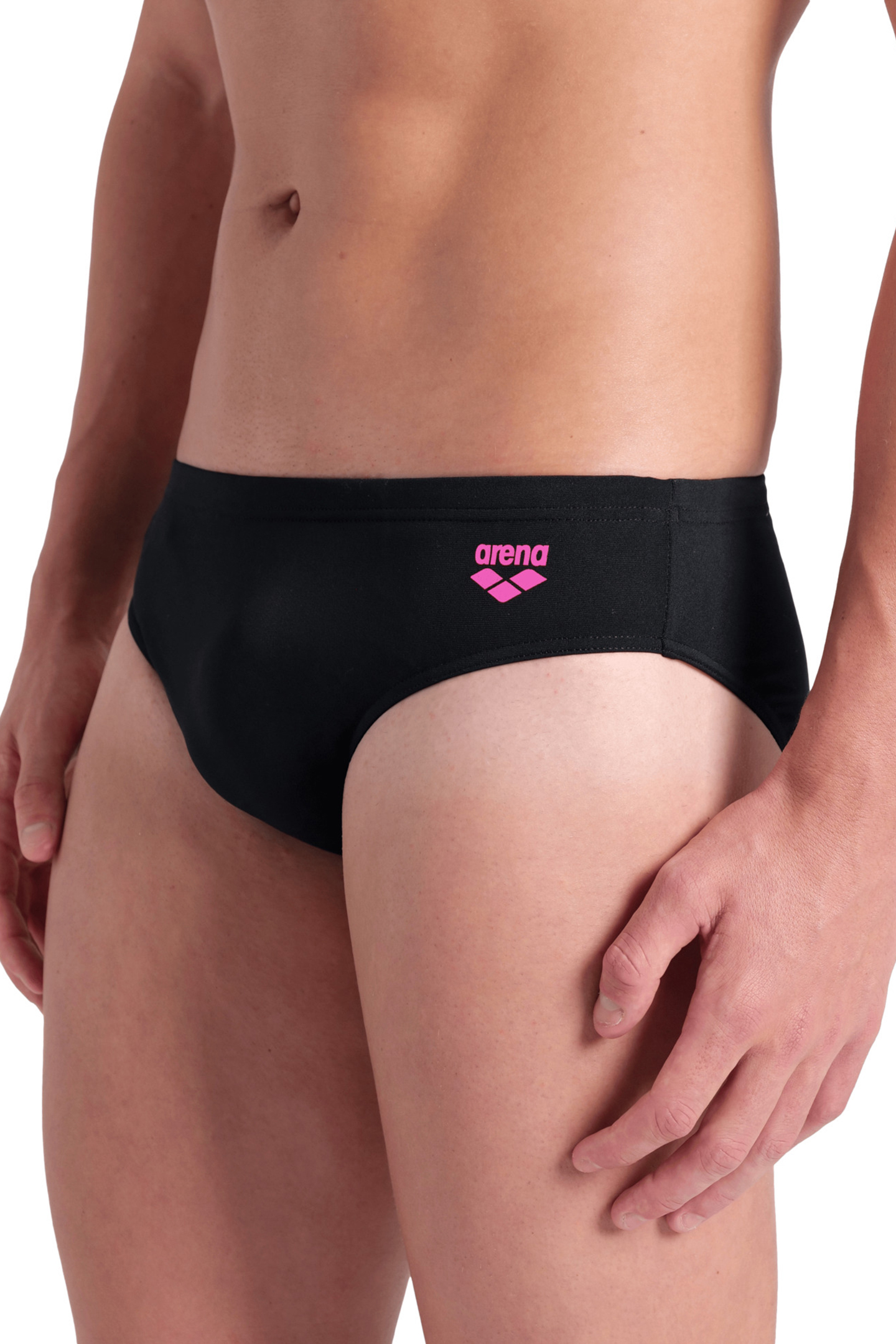 MEN'S ARENA AIRBRUSH GRAPHIC SWIM BRIEFS BLACK 7