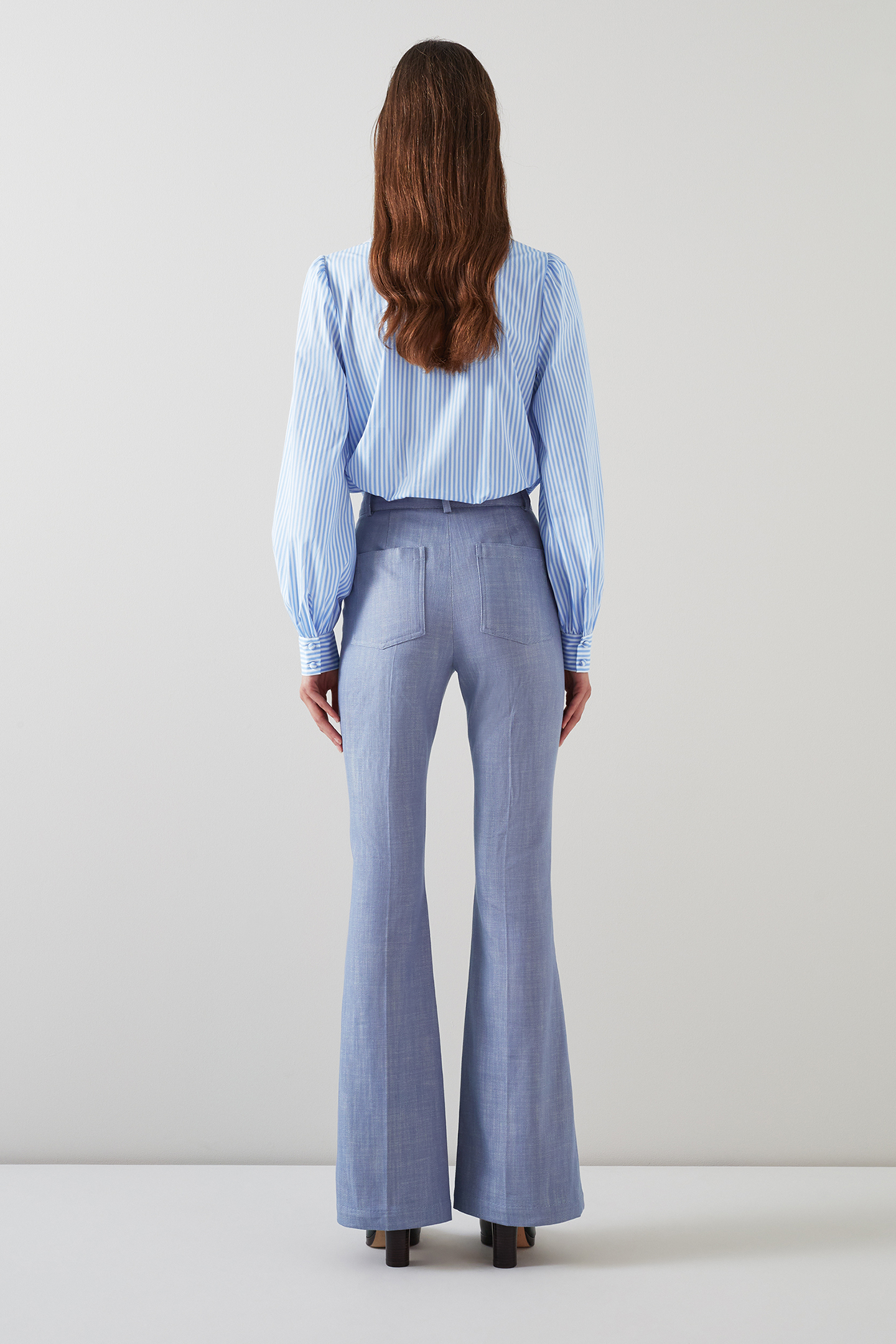 TR AVERY - BOOT CUT TROUS LIGHT BLUE 3