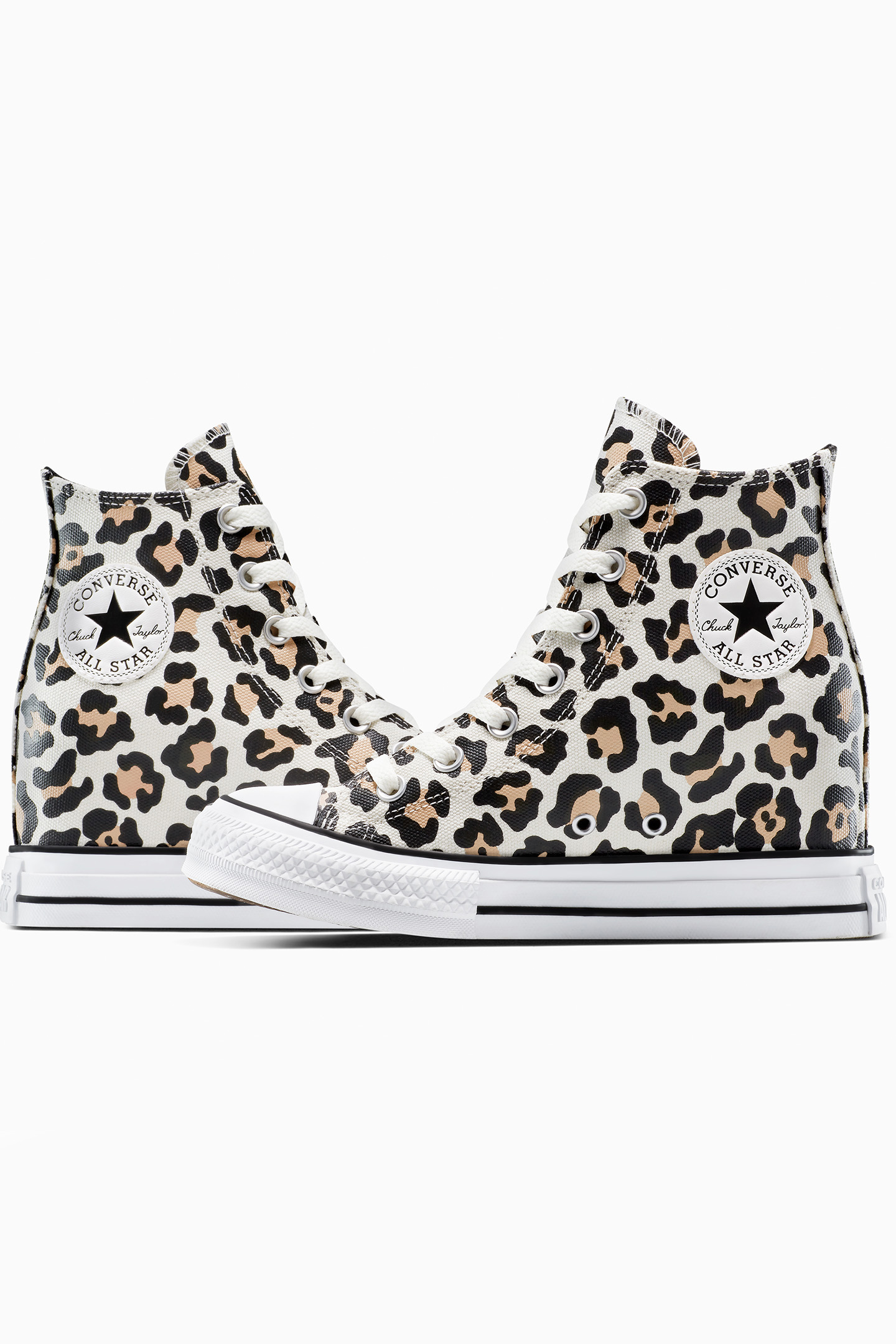 CHUCK TAYLOR ALL STAR WEDGE PLATFORM LEOPARD EGRET/BLACK/COA 9