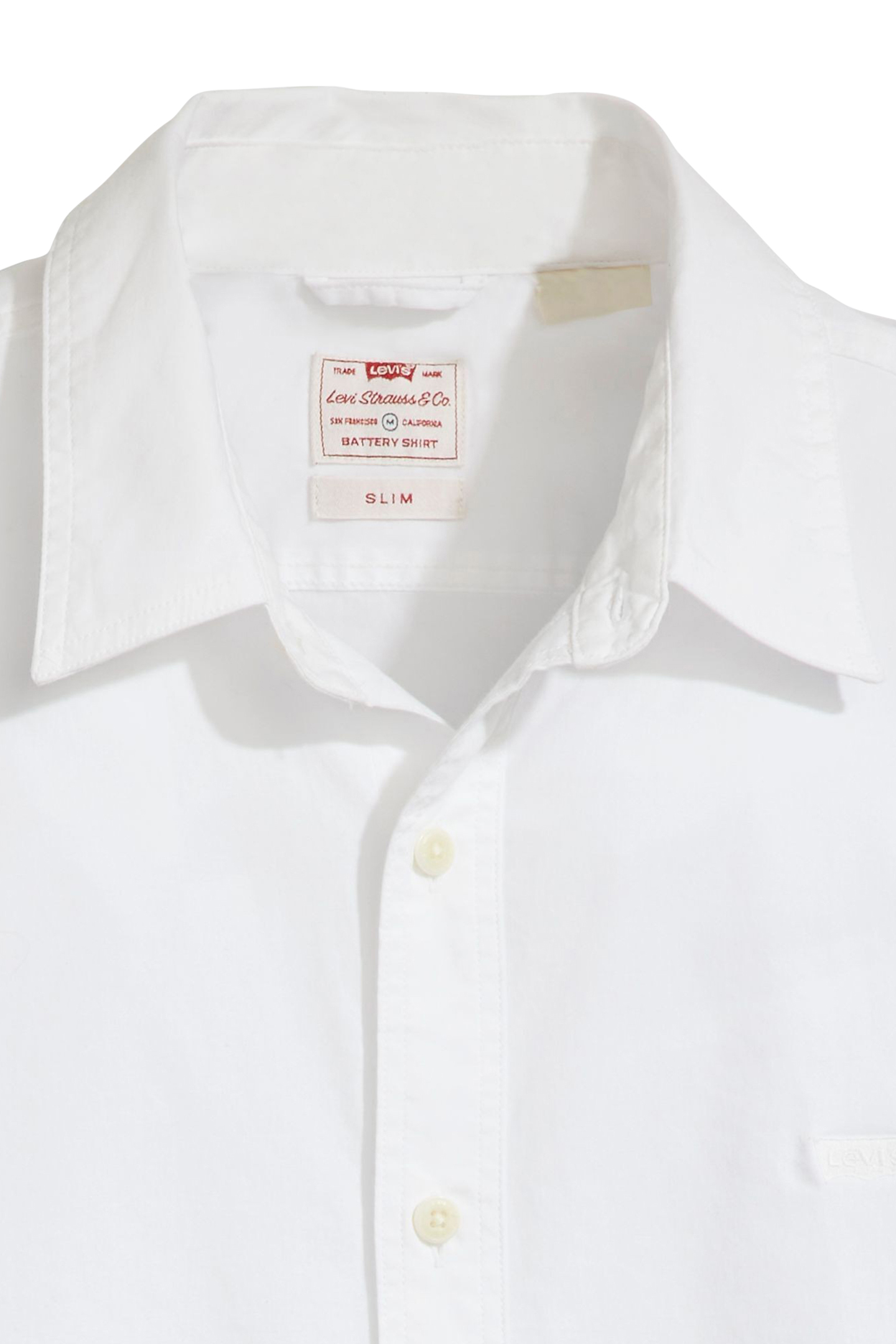 BATTERY HOUSEMARK SLIM FIT SHIRT WHITE 6