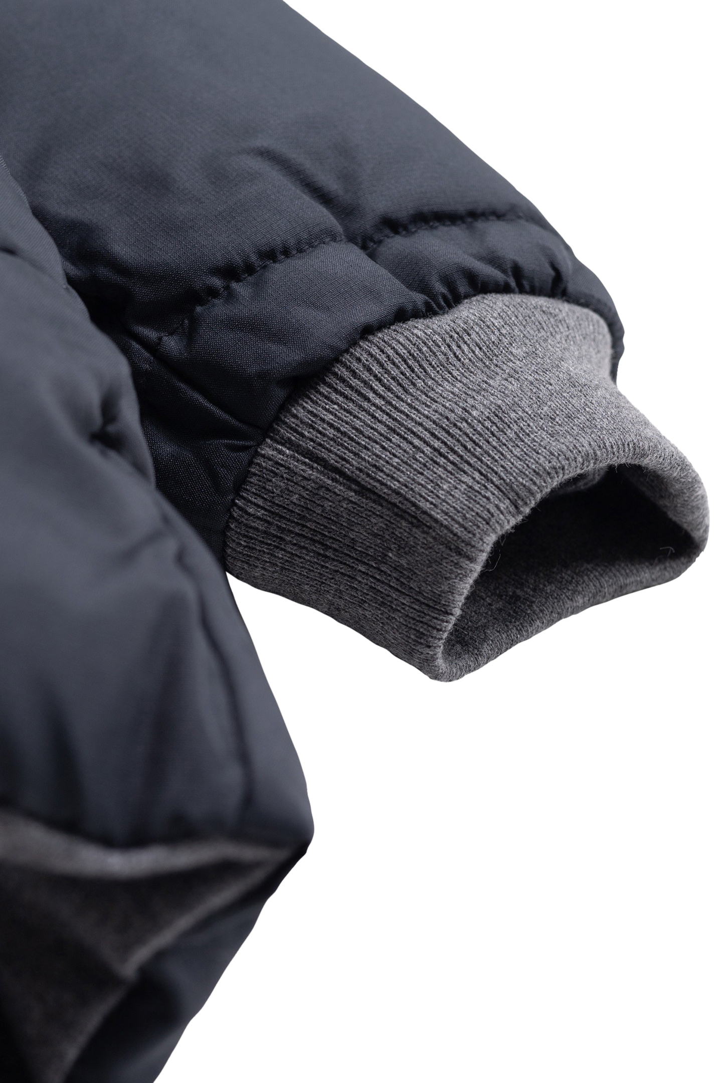 REVERSIBLE LIGHT AND DARK GREY QUILTED PARKA FOR BOYS 9