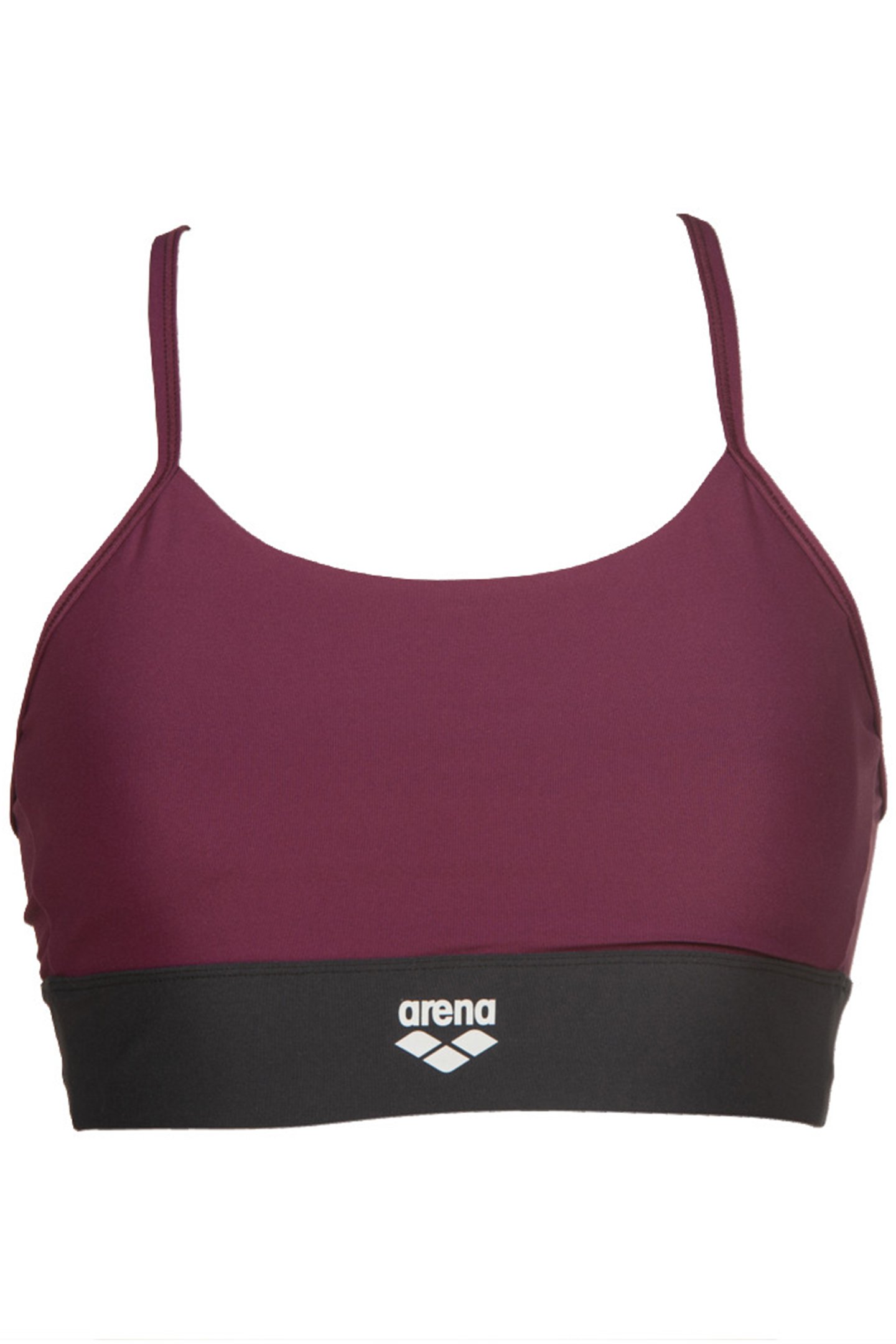 W GYM BRA TOP CROSS STRAPS RED WINE VIVID 9