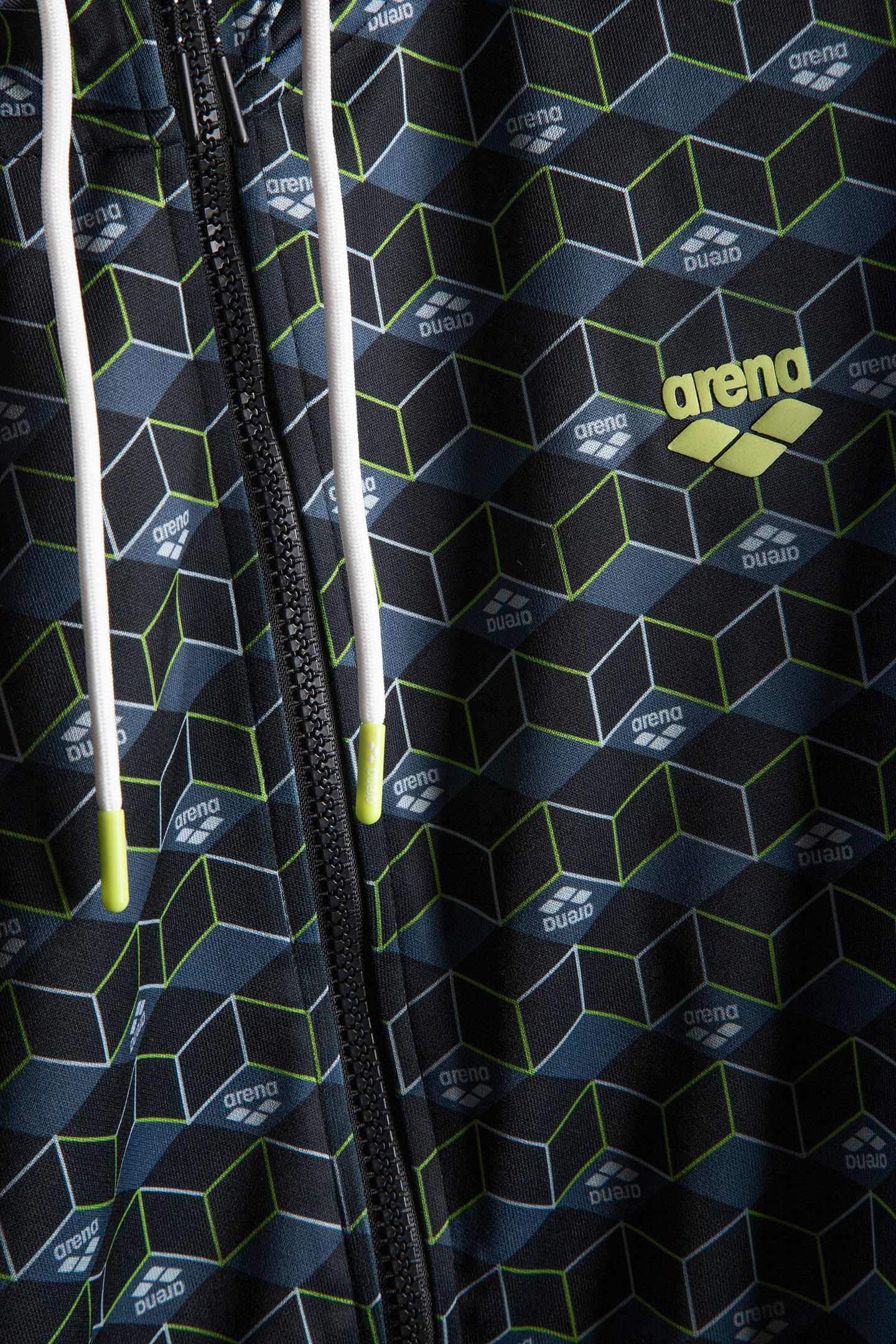 MAN HOODIE FULL ZIP A-AFM819S23 BLACK AOP 5