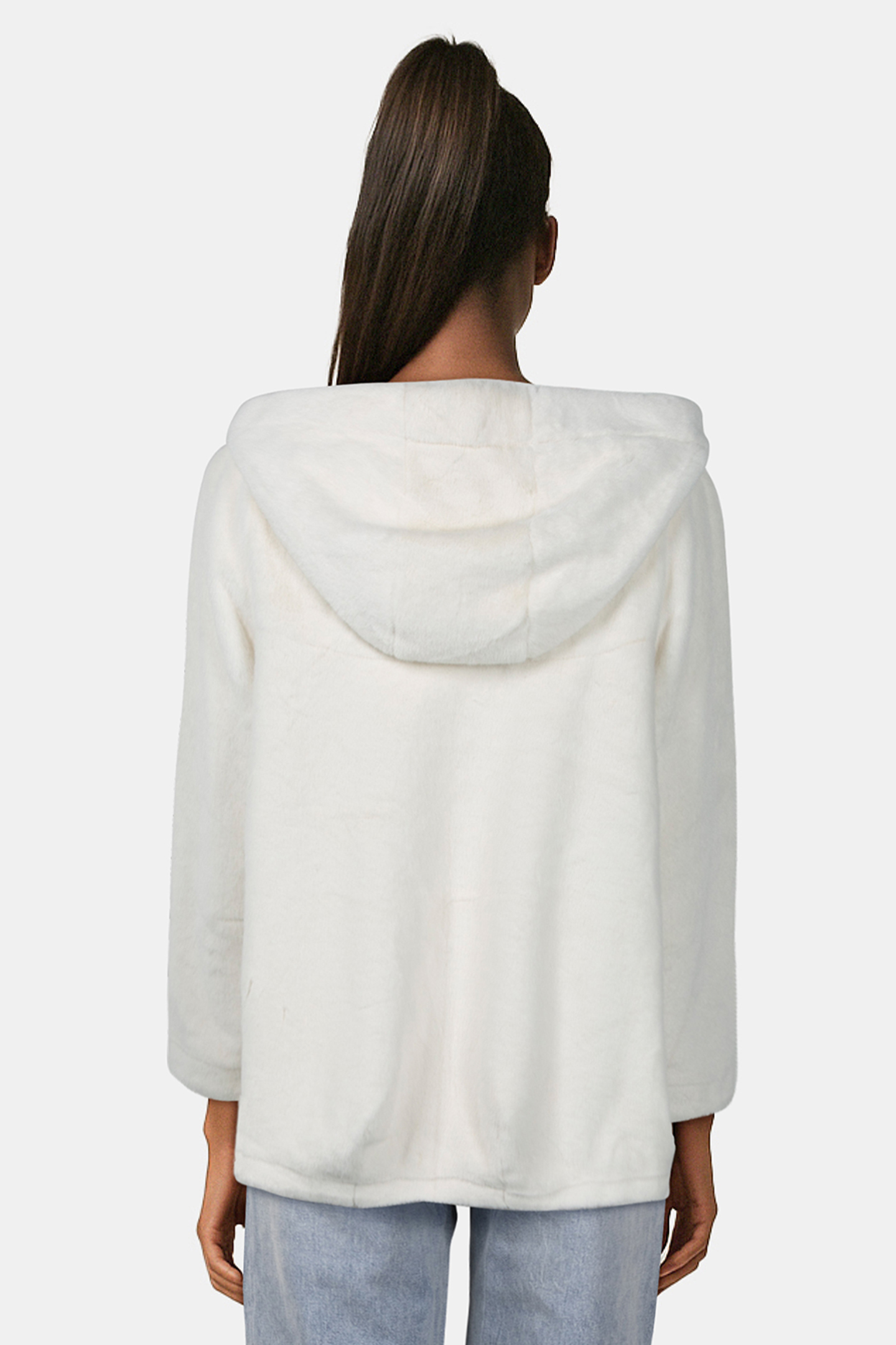 HOODED TEDDY BEAR JACKET BEIGE 2