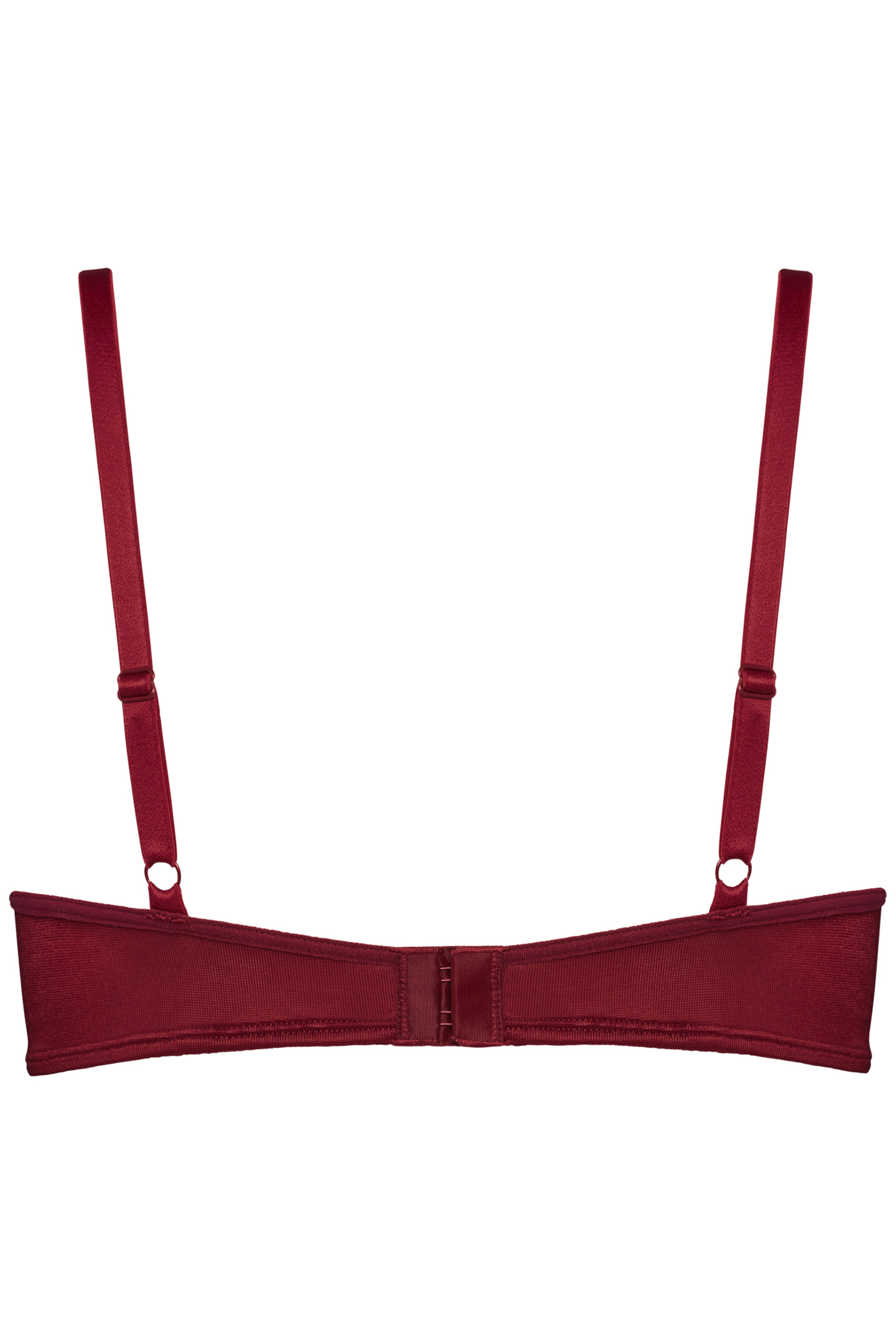 SEDUCTION BRAPLUNGE BALCONYWIRED PADDED RED 4
