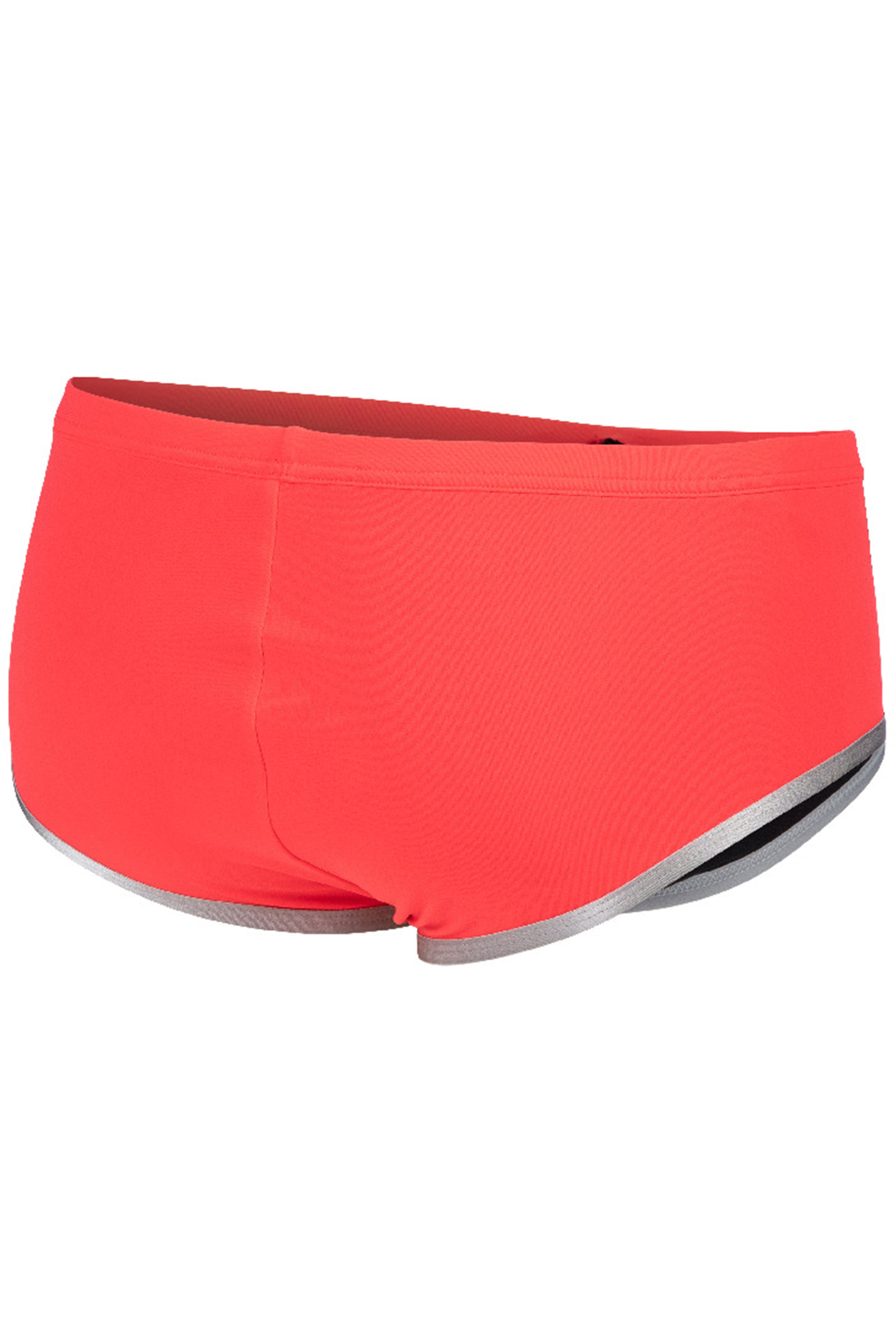 MEN'S ARENA ONE 12CM SWIM BRIEFS BIG LOG FLUO RED SILVER 9