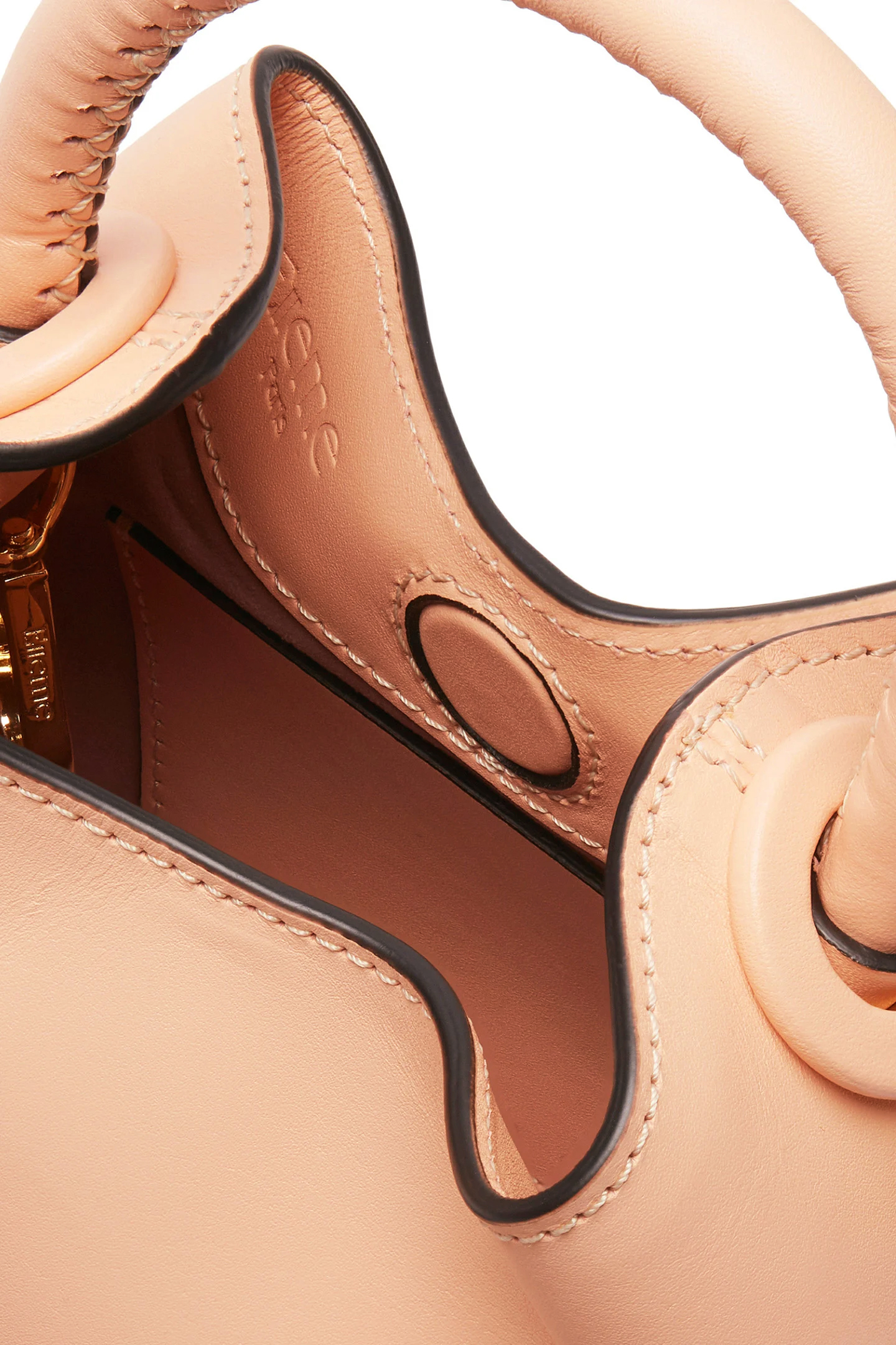 MADELEINE LEATHER SALMON/BLACK BORDERS 4