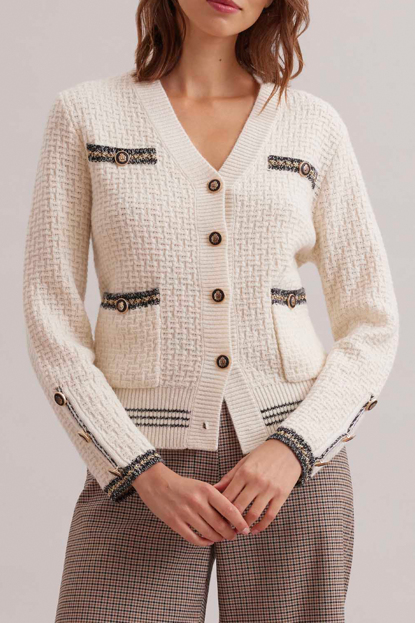 LETTRES CARDIGAN MOON WHITE 1
