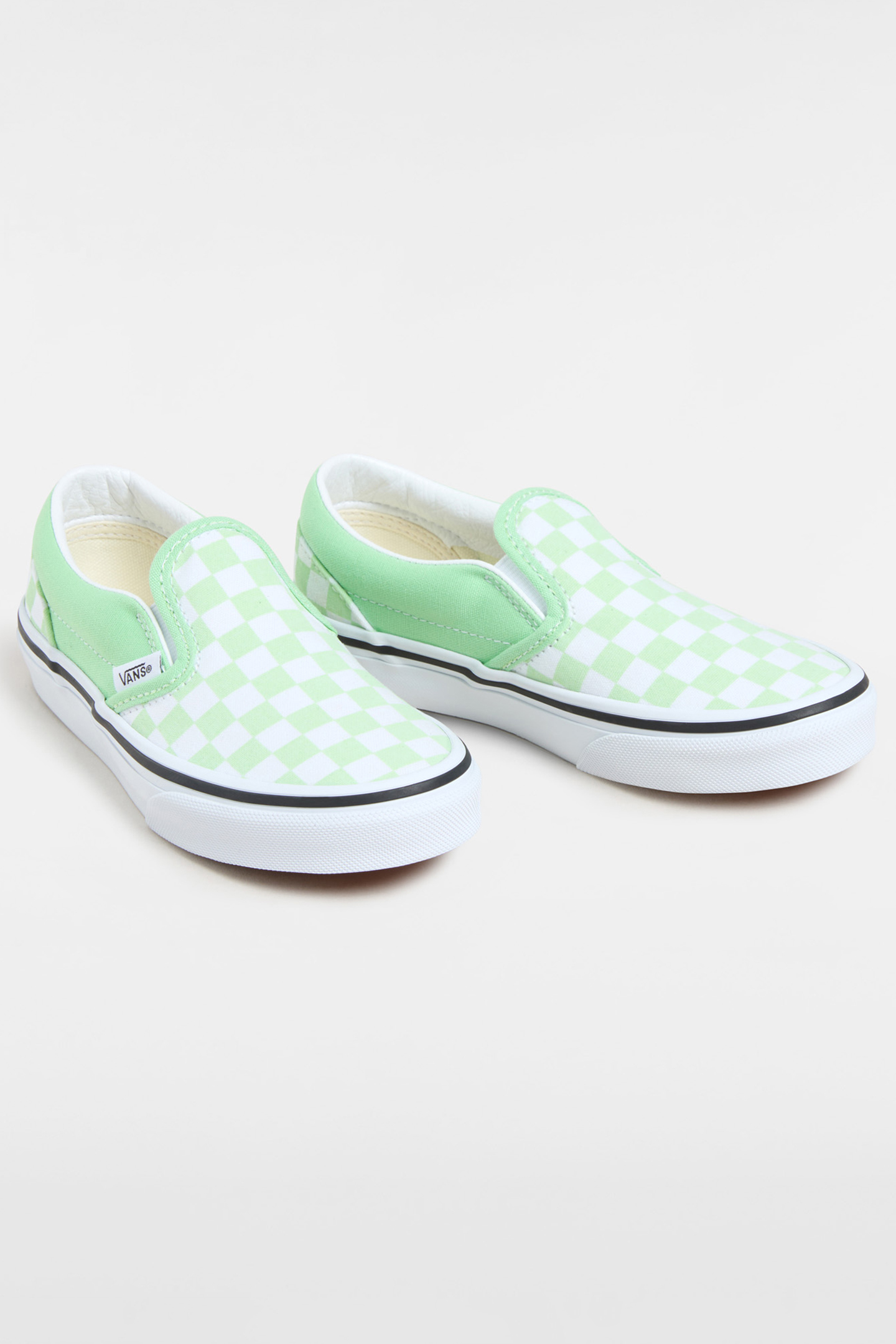 YOUTH UNISEX CLASSIC SLIP-ON CHECKERBOARD PISTACHIO GREEN 2
