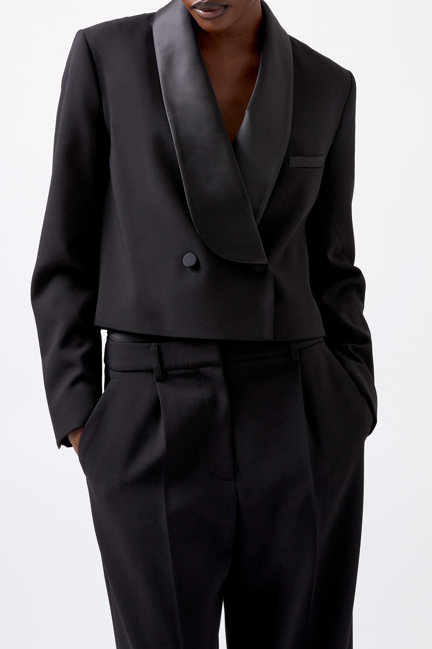 GEMMA CAREY SATIN TUXEDO BLAZE BLACKOUT 1