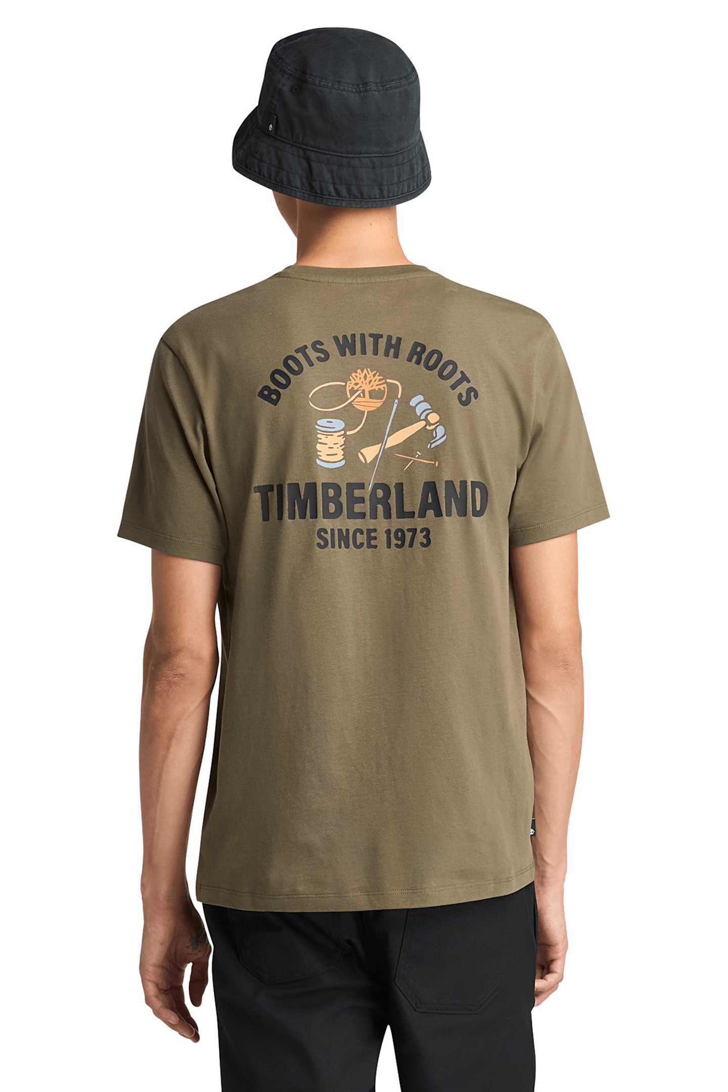 WORK INSPIRED BACK GRAPHIC TEE LEAF GREEN 5