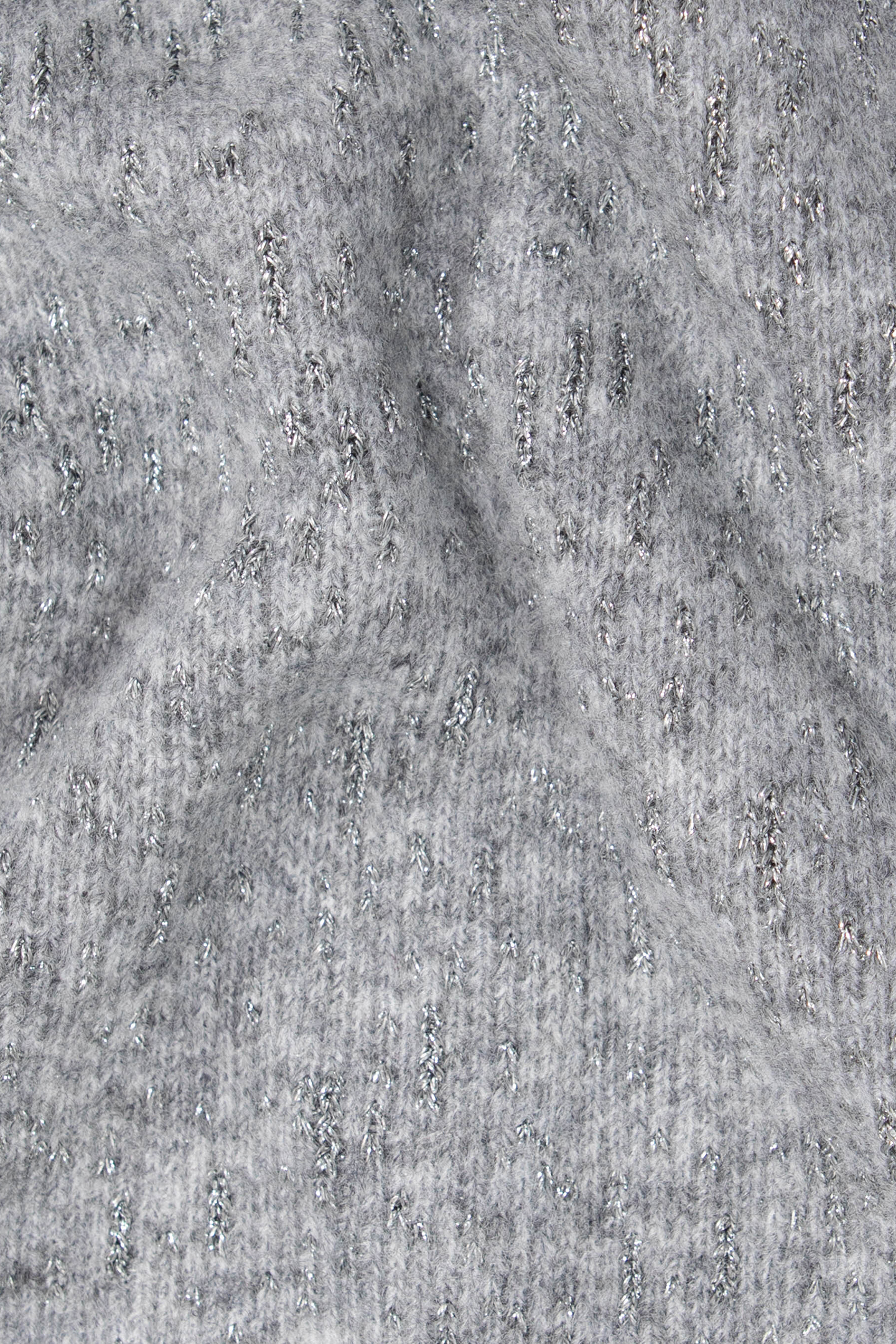 GIRL'S GREY JACQUARD LUREX SWEATER DRESS 7